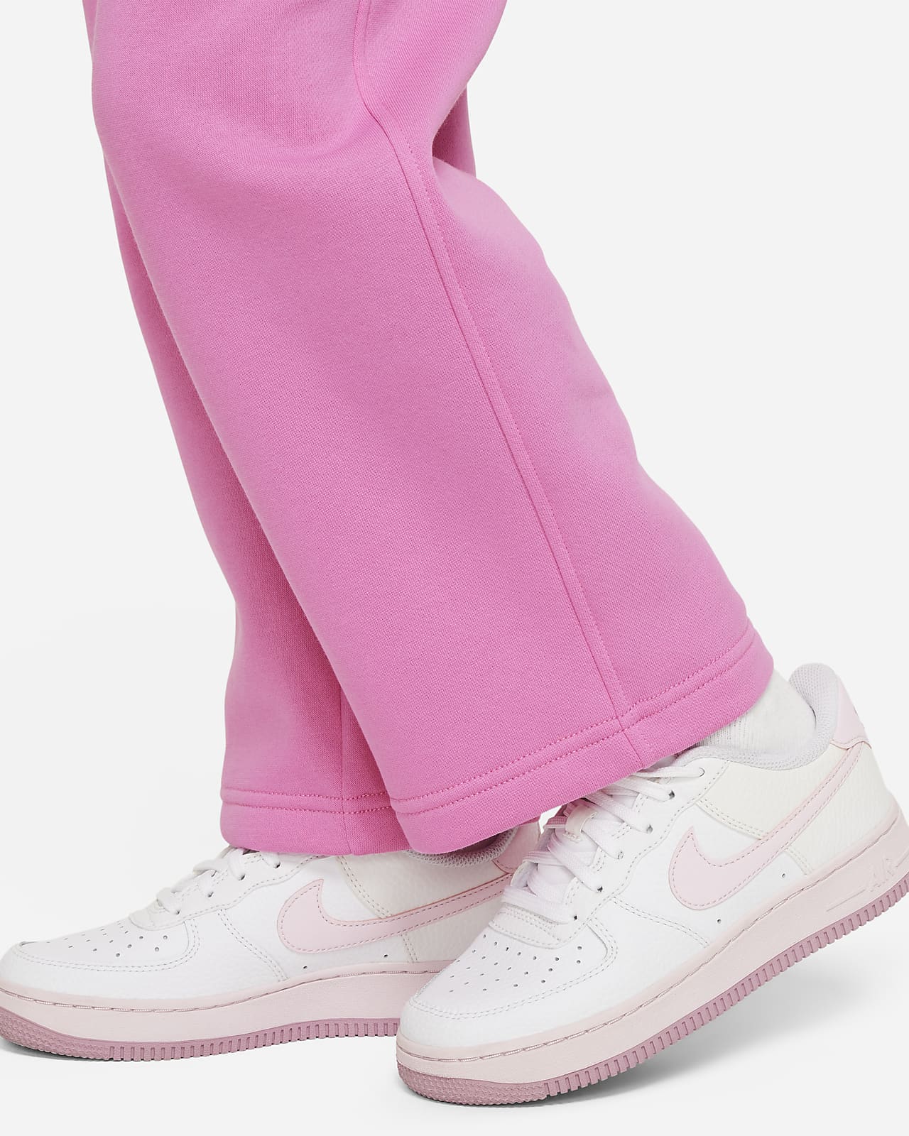 Nike Sportswear Pants. Big Wide-Leg Fleece Club Kids\' (Girls\')