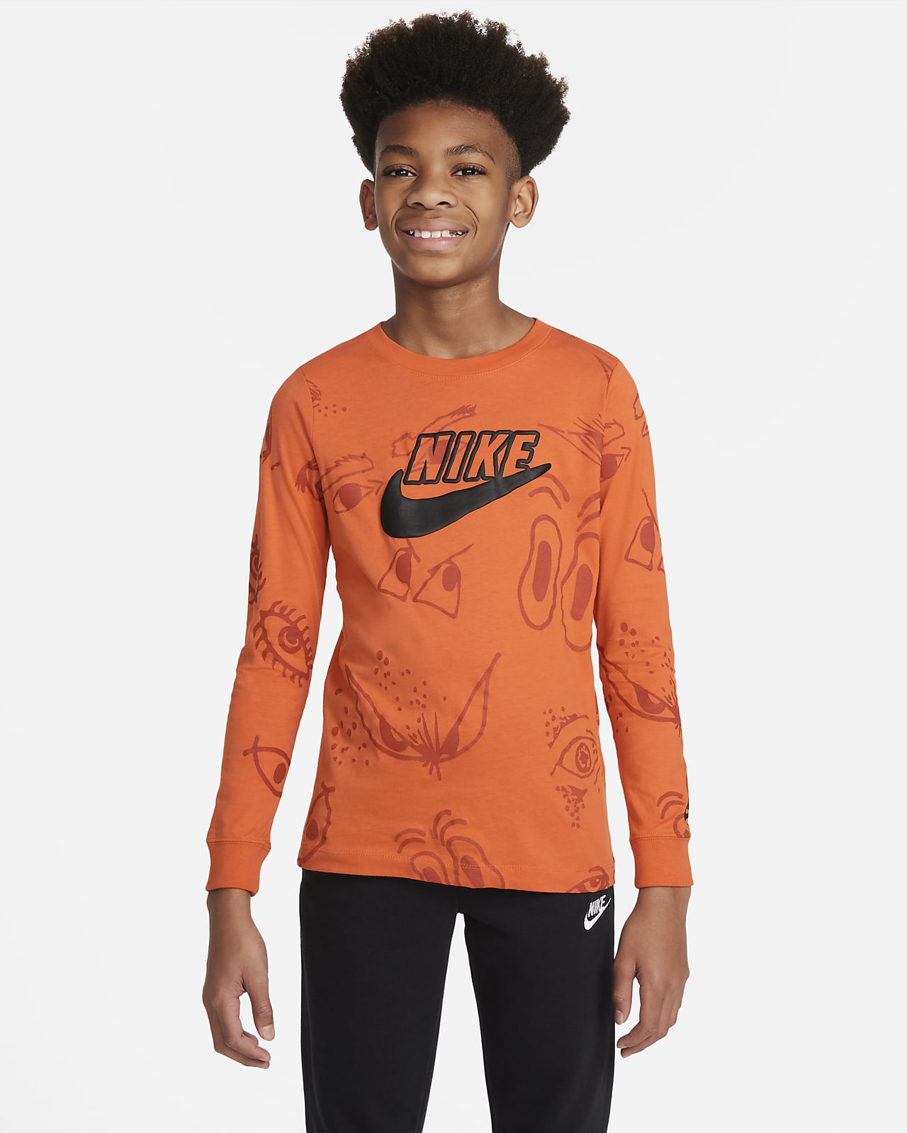 Nike Sportswear Kids' (Boys') Long-Sleeve T-Shirt. Nike.com