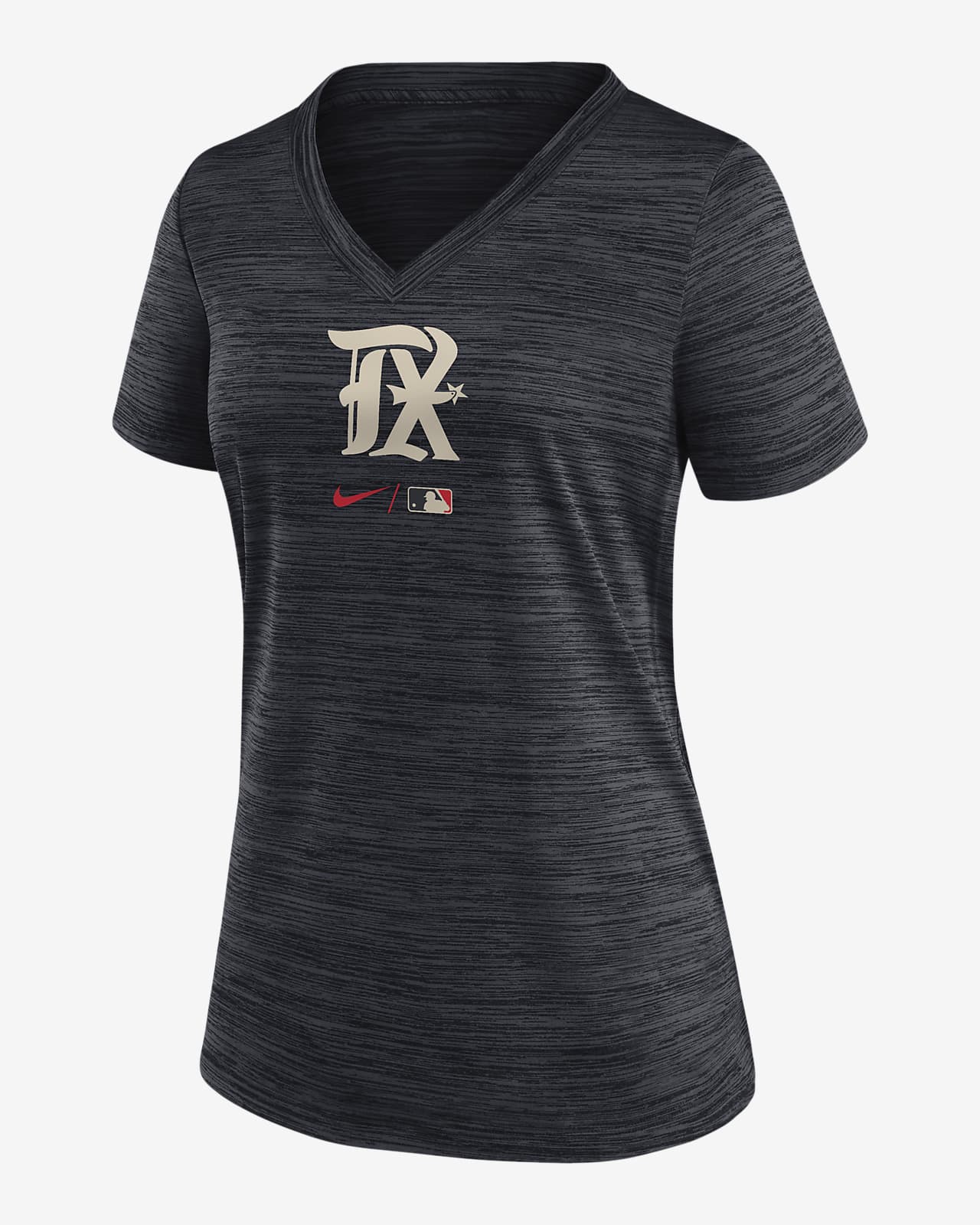 Nike Dri-FIT City Connect Velocity Practice (MLB Texas Rangers) Women's  V-Neck T-Shirt.