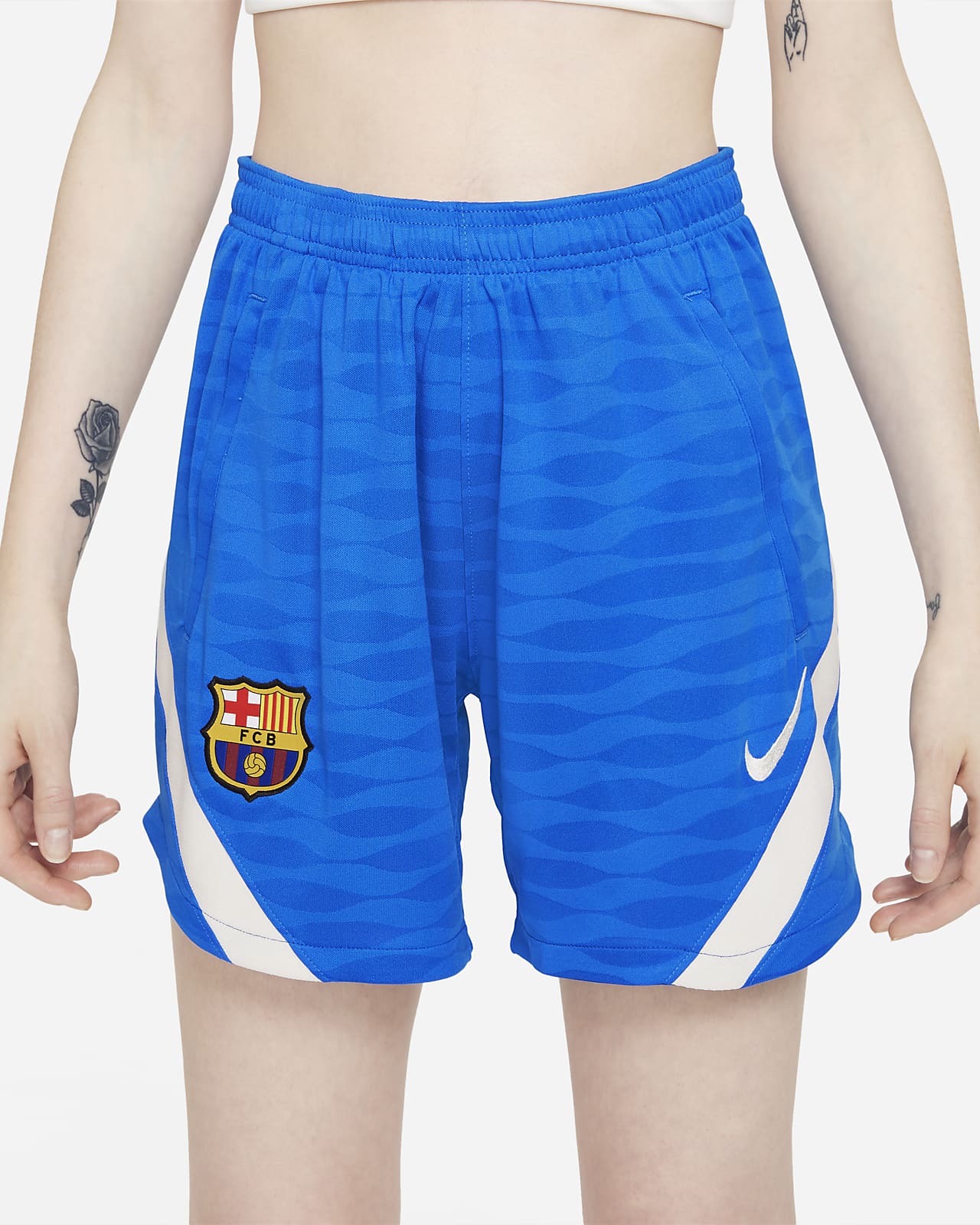 FC Barcelona Strike Nike Dri-FIT voetbalshorts voor dames. Nike BE