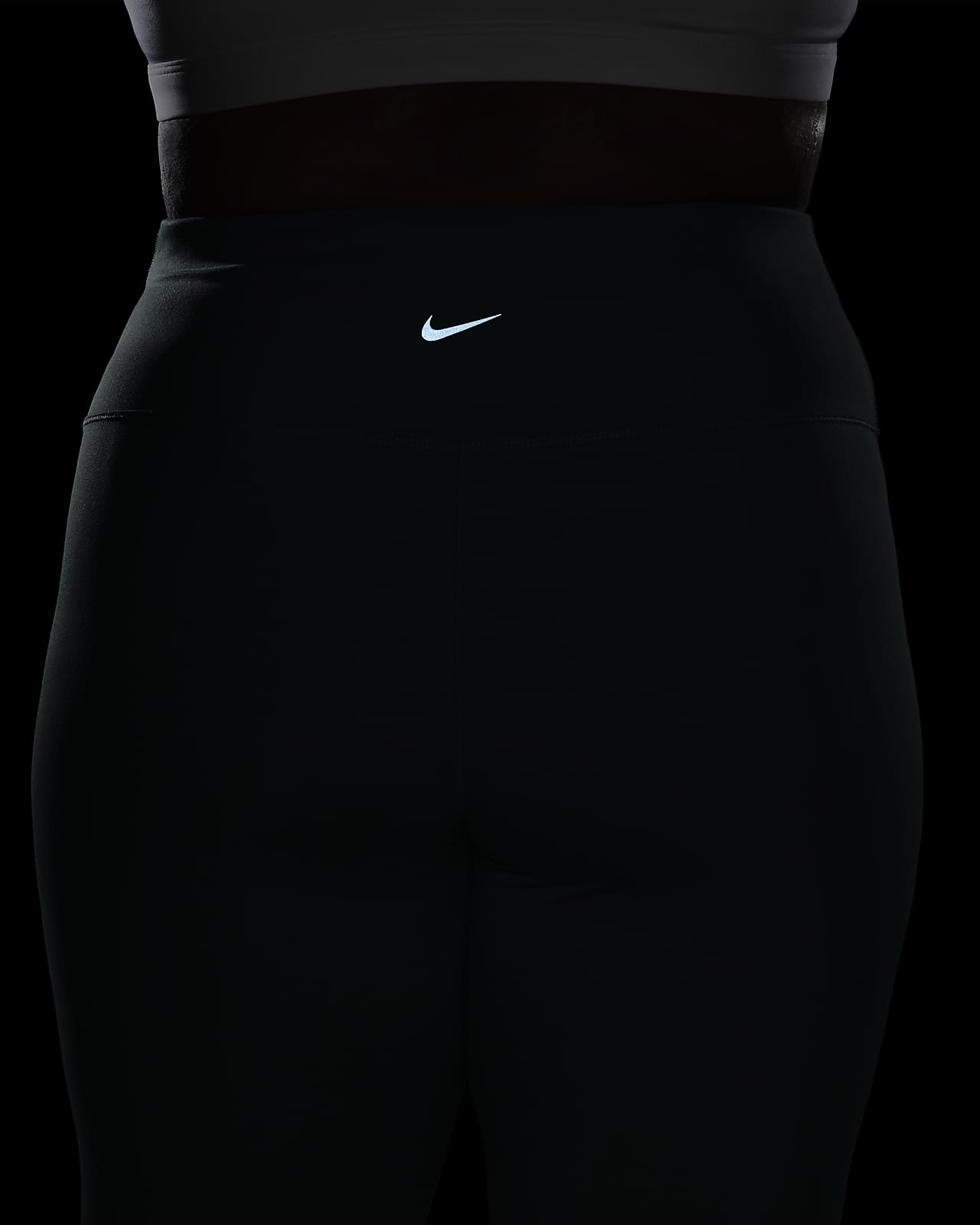 Nike Women's 7/8 Leggings High Waist Compression Leggings Blue Plus Size 2X  NEW