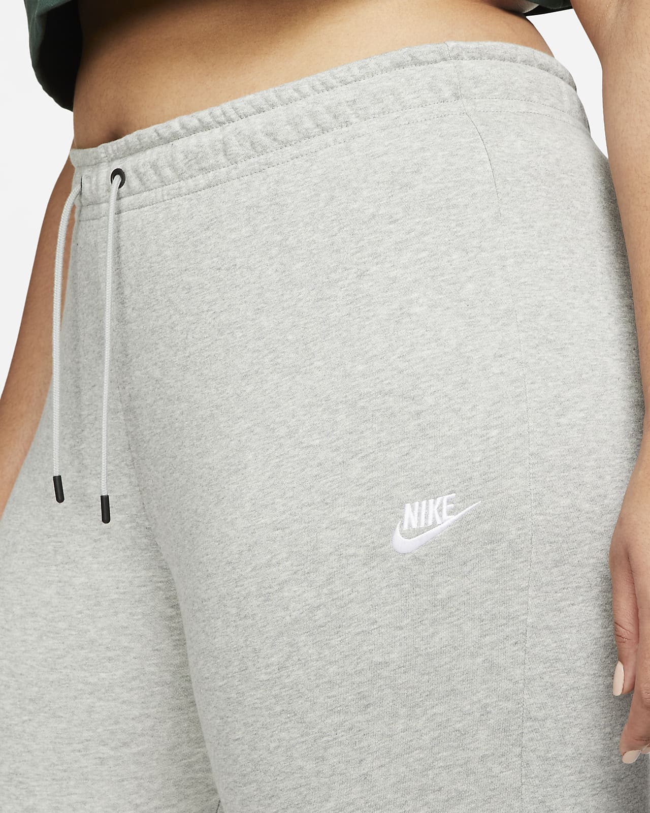 nike sportswear essential fleece pants grey