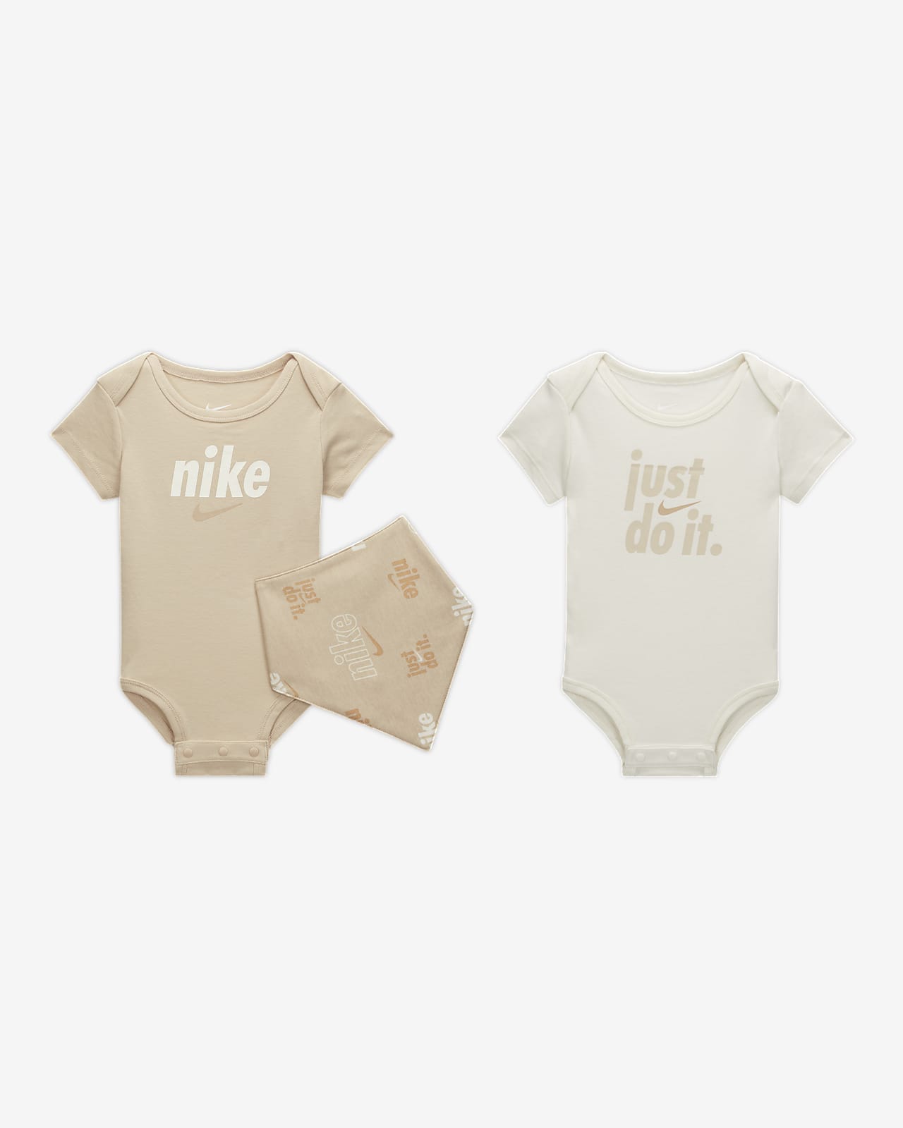 Nike E1D1 Bib and Bodysuit Set Baby (12-24M) 3-Piece Bodysuit Set. Nike.com