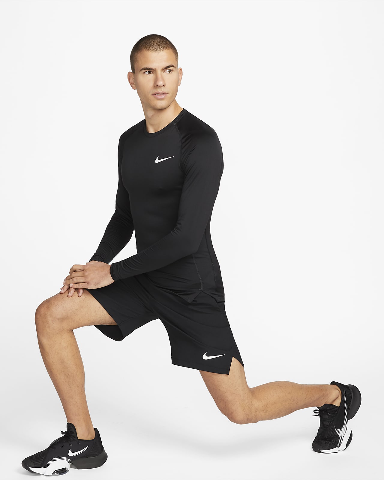 Nike Pro Men's Tight-Fit Long-Sleeve Top. Nike IN