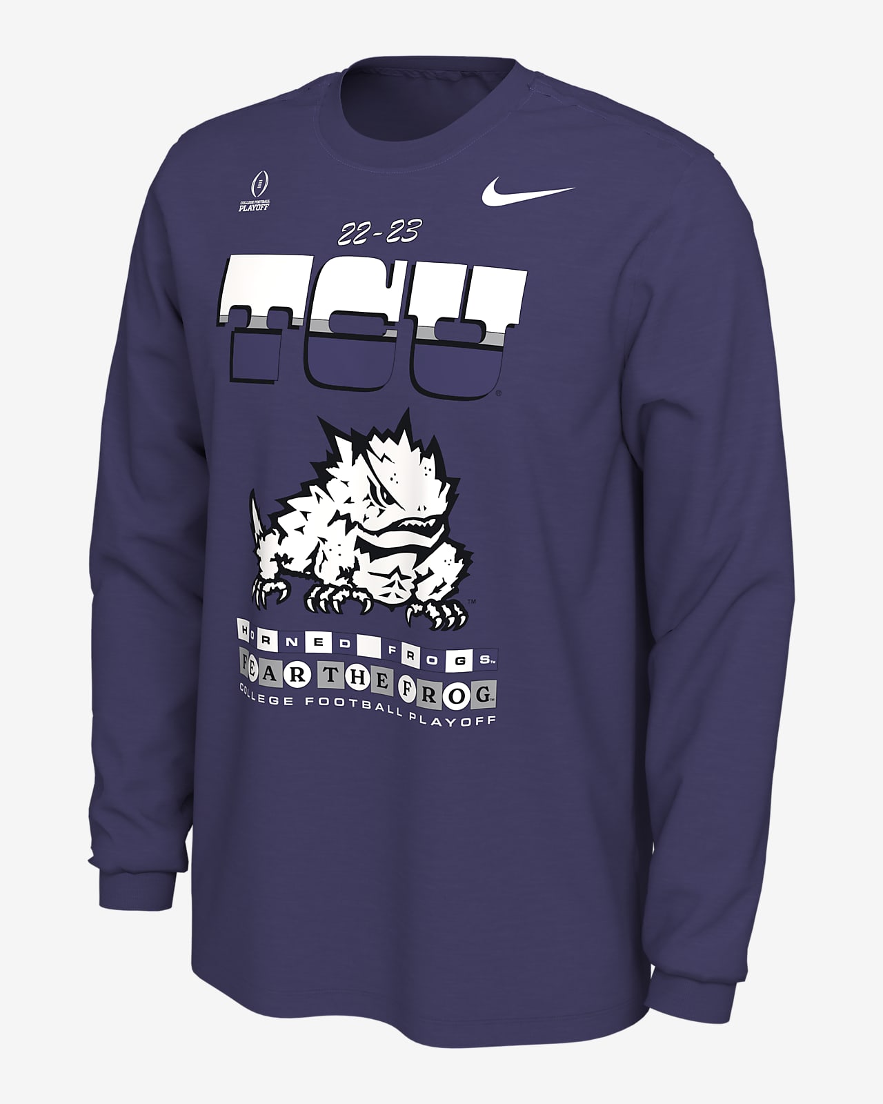 Polo alquiler Precursor TCU Bowl Bound Playoff Men's Nike College Football Long-Sleeve T-Shirt. Nike .com