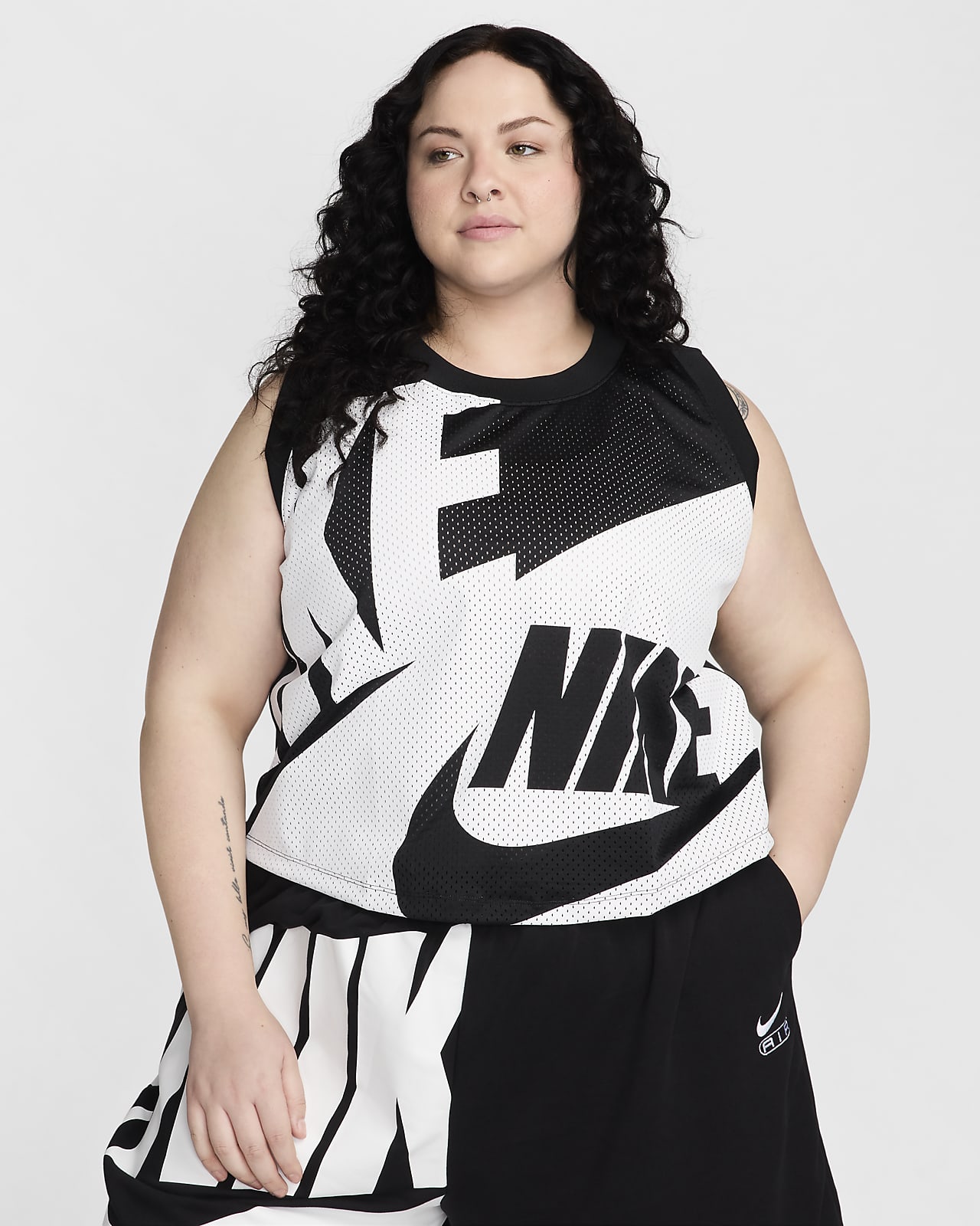 Camiseta de tirantes de malla para mujer Nike Air (talla grande)