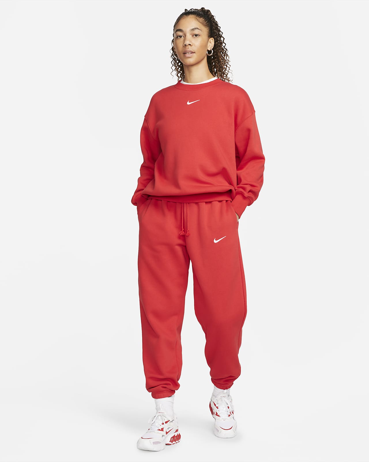 Exclusión Contra la voluntad solo Sudadera Nike Sportswear Phoenix Fleece oversized de cuello redondo para  mujer. Nike.com