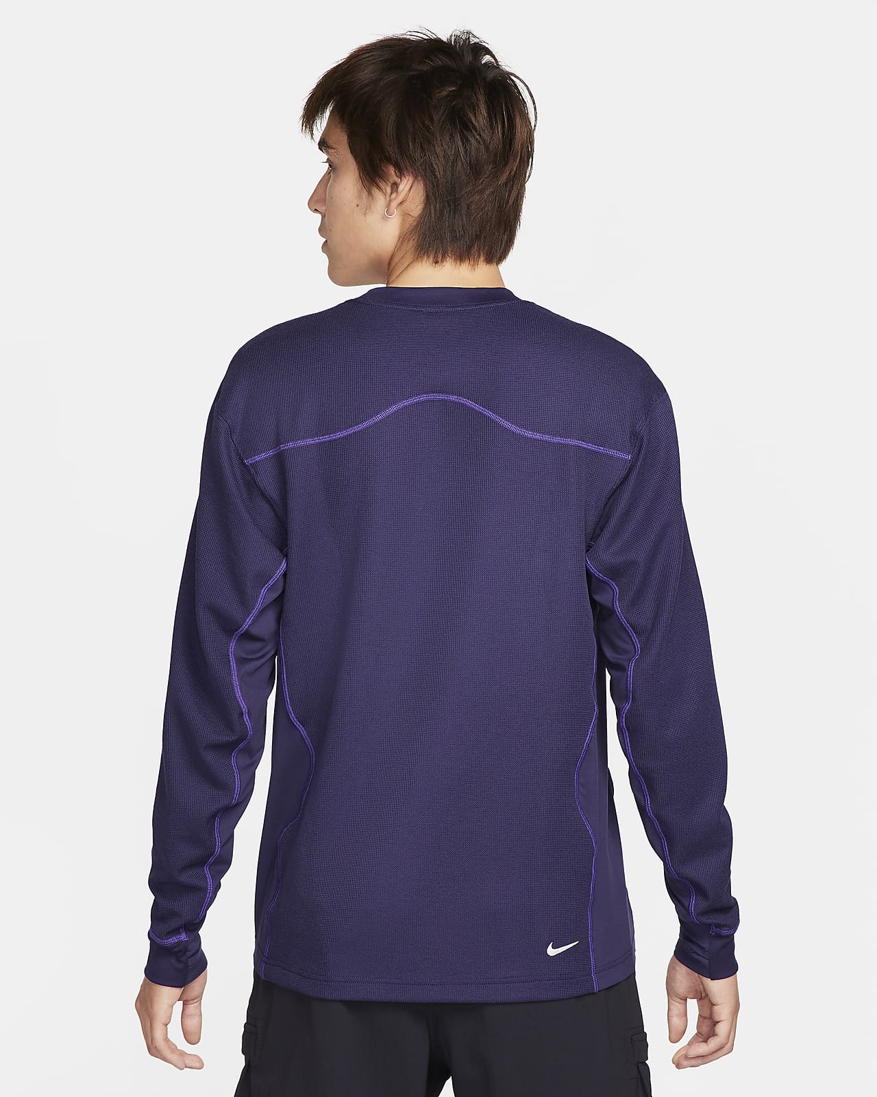 Purple nike dri clearance fit long sleeve shirt