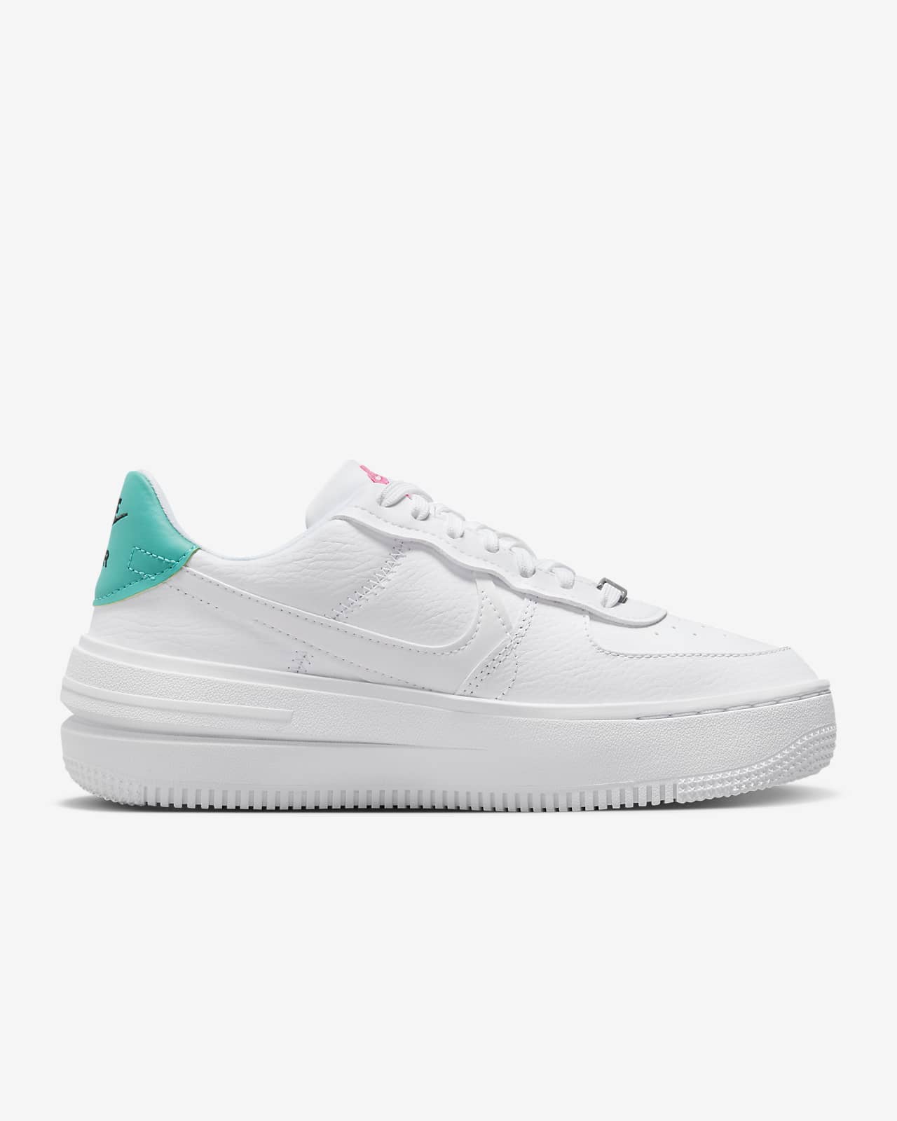 Nike Women's Air Force 1 PLT.AF.ORM Shoes, Size 8.5, White/White/White