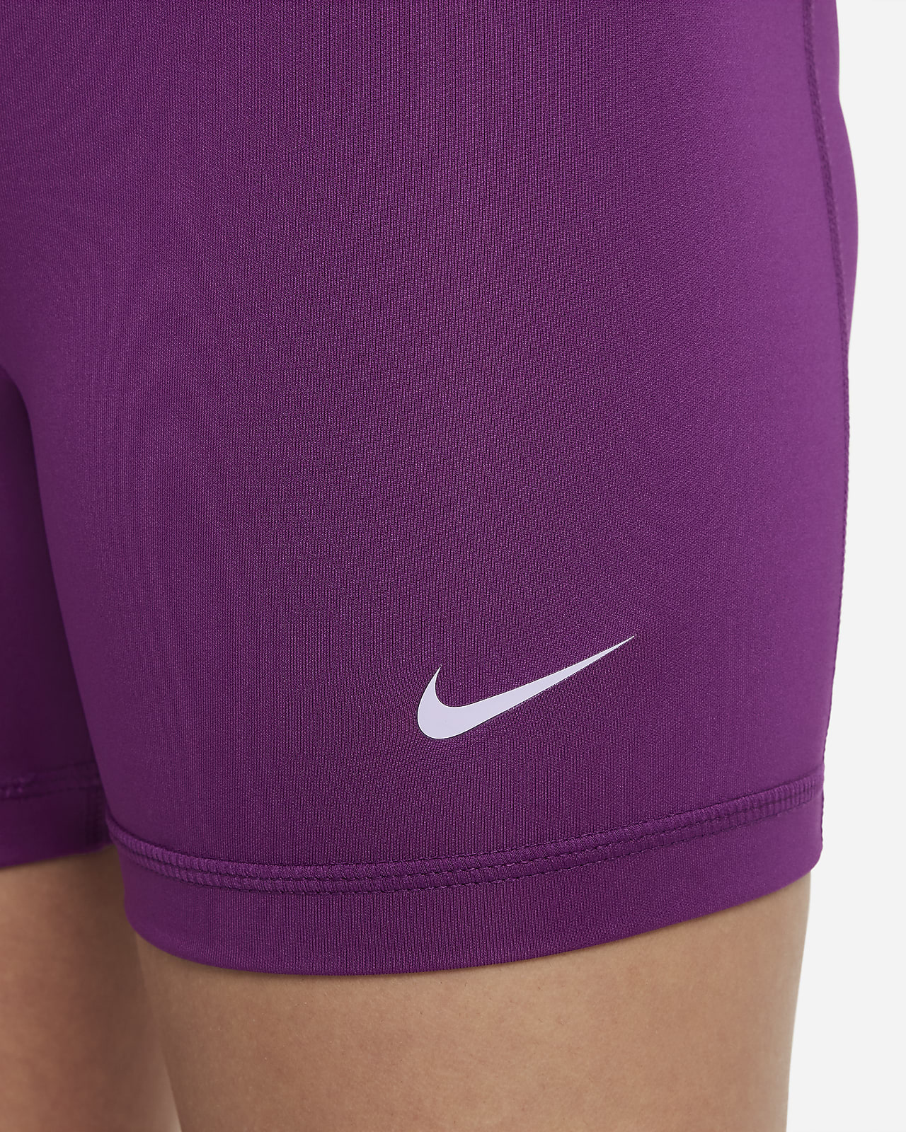 Nike Pro Dri-Fit Girls Training Short Leggings Purple Elastic XL