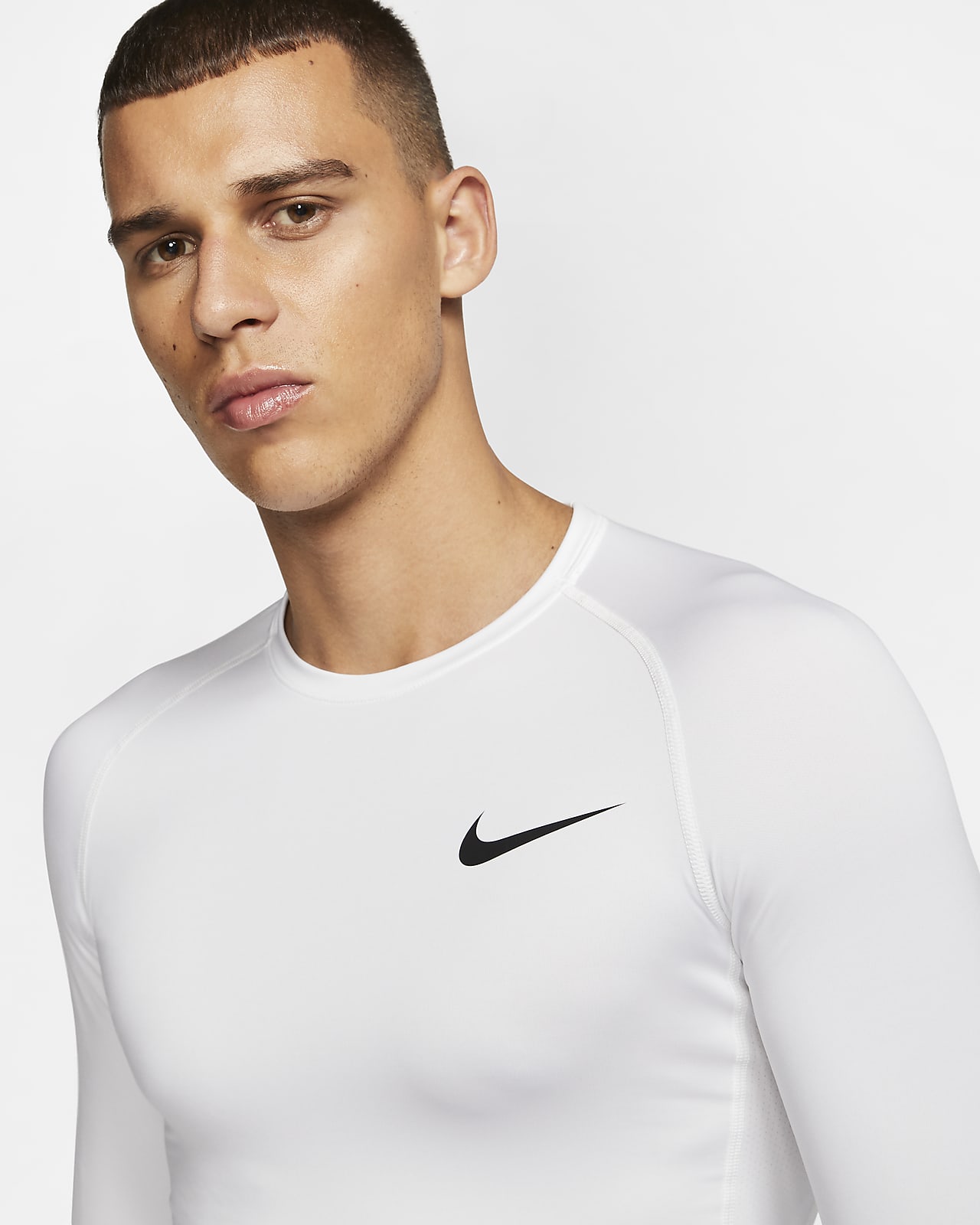 nike men's pro fitted long sleeve top