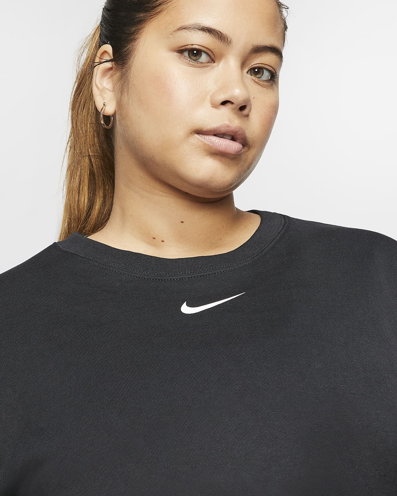 Nike Sportswear Swoosh Women's French Terry Crew (Plus Size Nike Sportswear Swoosh Women's French Terry Crew. Nike NL