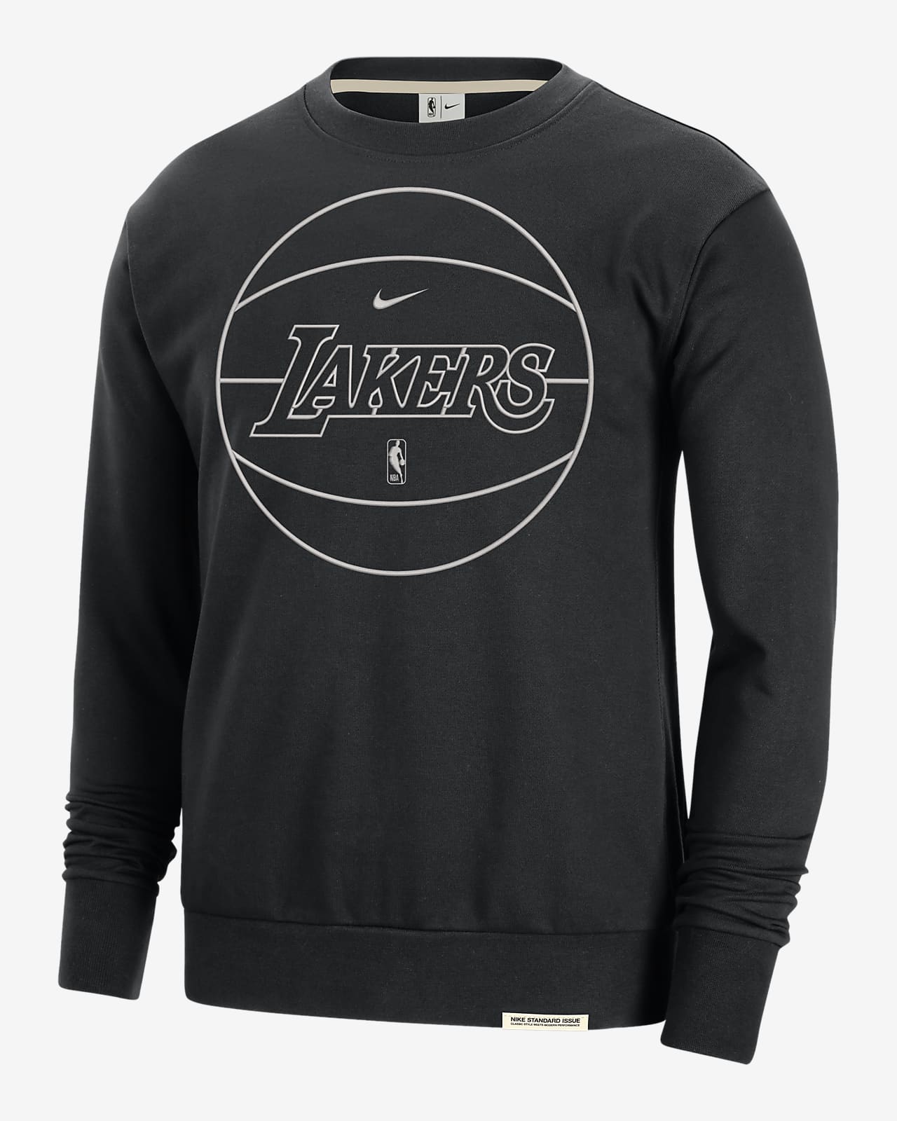 Los Angeles Lakers Standard Issue Nike Dri-FIT NBA-sweatshirt til mænd