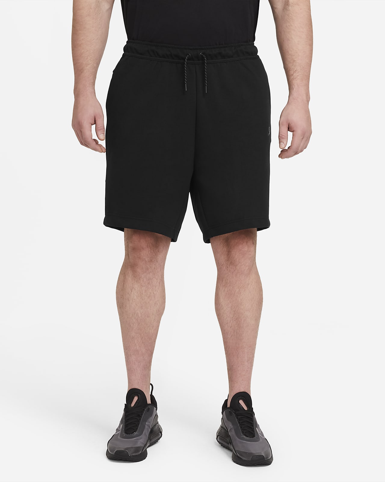 nike sportswear tech fleece shorts black