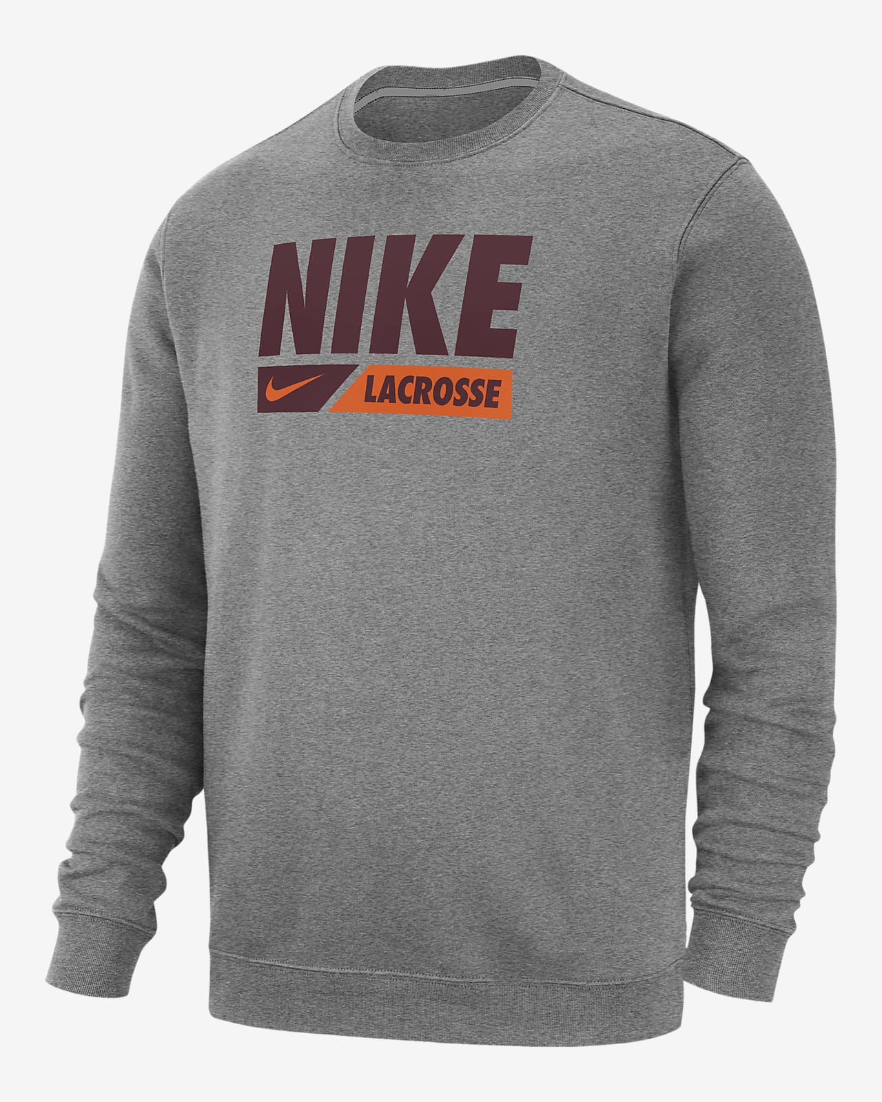 Sudadera de cuello redondo de lacrosse para hombre Nike Club Fleece