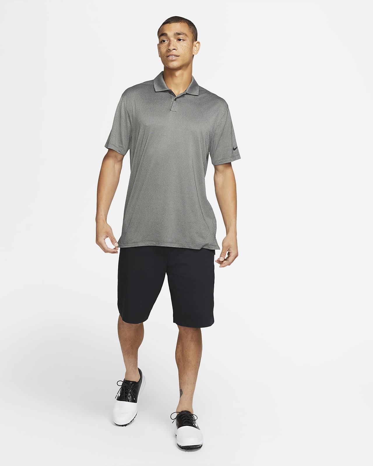 nike dri fit textured polo