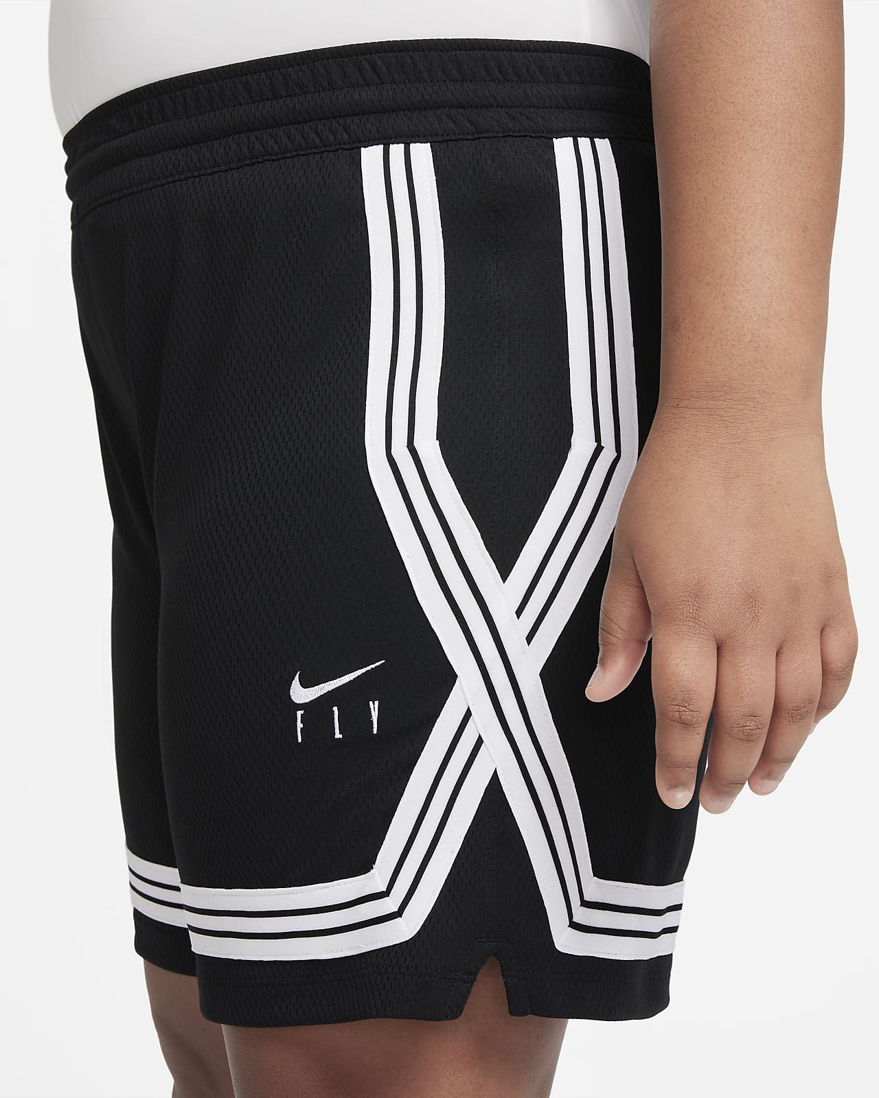 Nike Dri-FIT Fly Crossover Big Kids' (Girls') Training Shorts (Extended ...