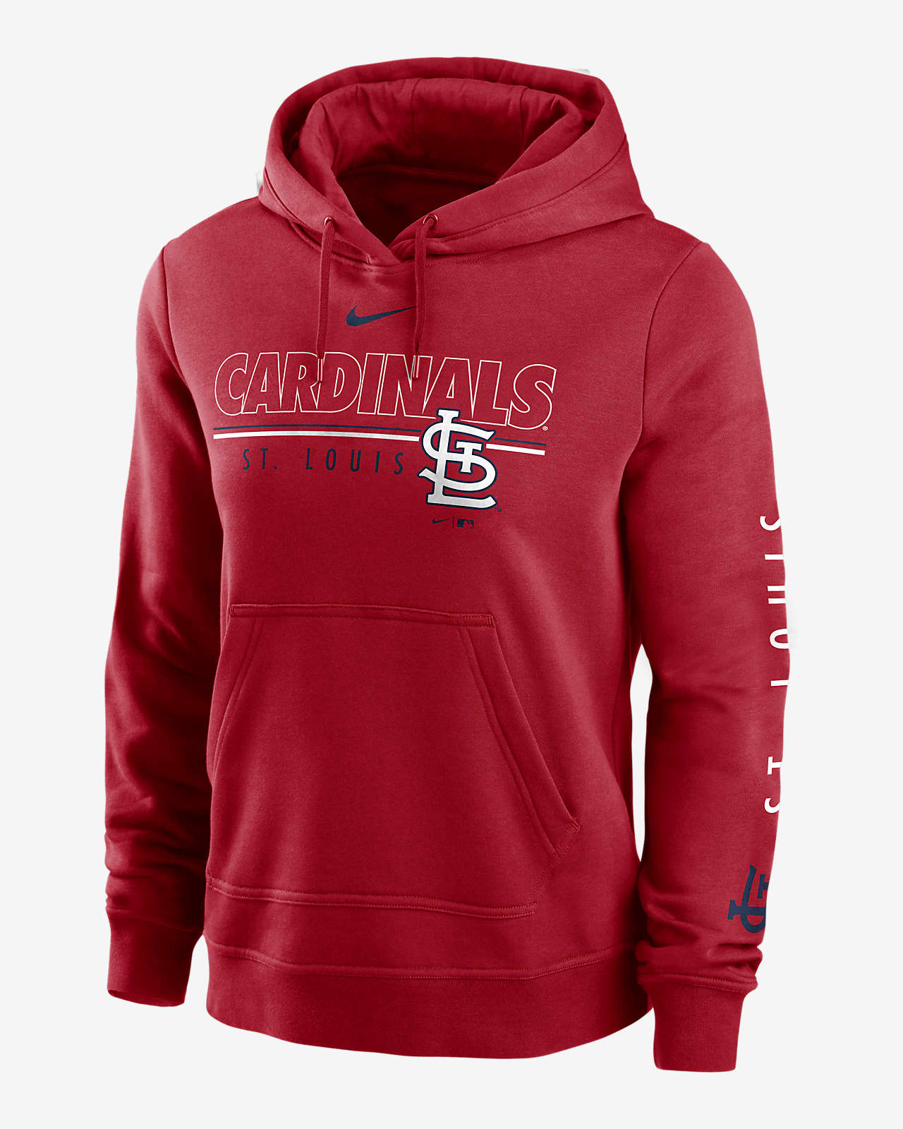 Nike Outline Club (MLB St. Louis Cardinals) Women's Pullover Hoodie.