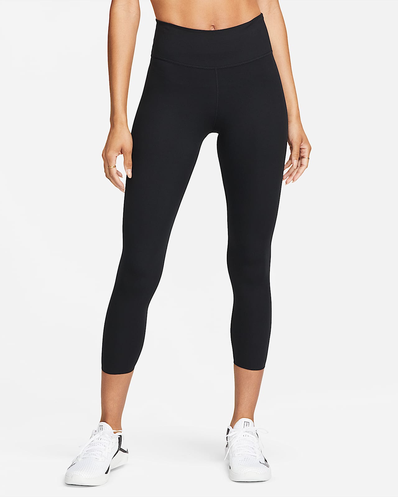 Mallas cropped de tiro medio para mujer Nike One Luxe. Nike.com