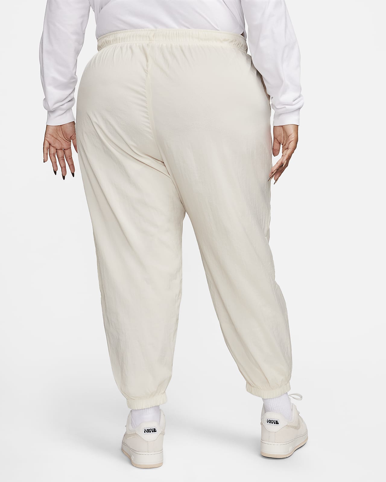 White Mid-Waist Cotton Pants With Front Pockets – TJORI