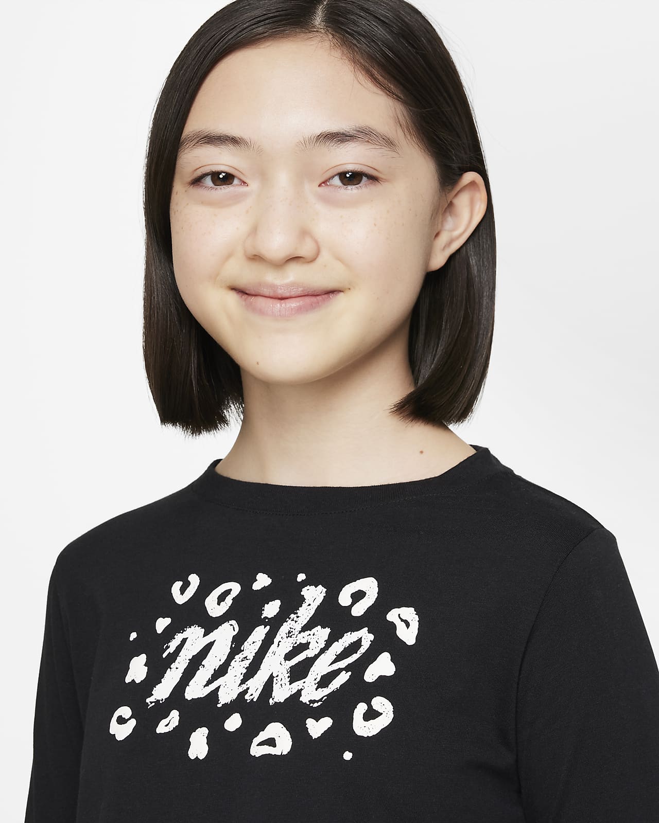 Nike Sportswear Older Kids' (Girls') Long-Sleeve Cropped T-Shirt. Nike NL