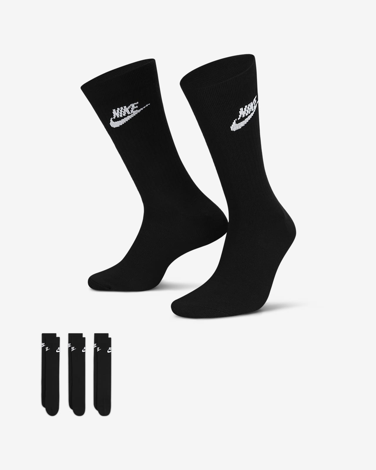 Nike Sportswear Everyday Essential-crewstrømper (3 par)