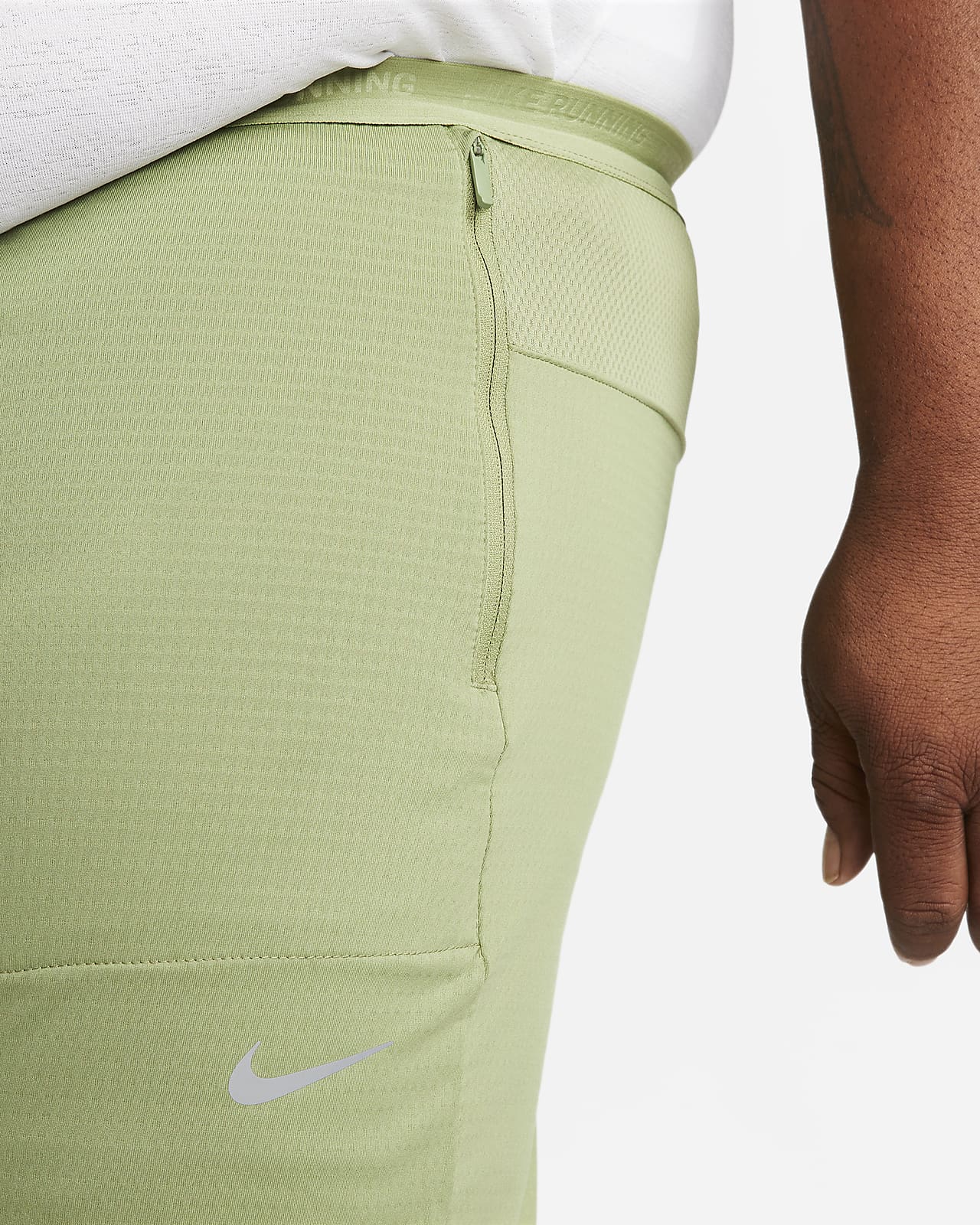Nike Dri-Fit Running Pants wz zip pocket n drawstrings. Black