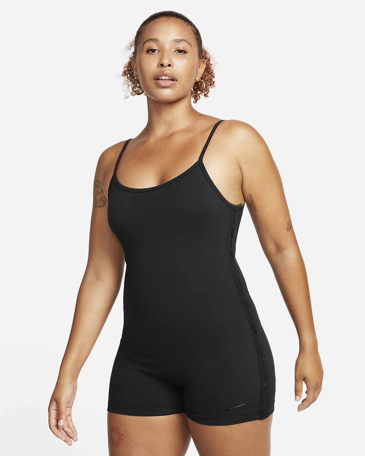 NEW Nike Air Womens Thong Bodysuit Stretch Tight Fit Black CU5548-010 Sz  Medium 194493761545
