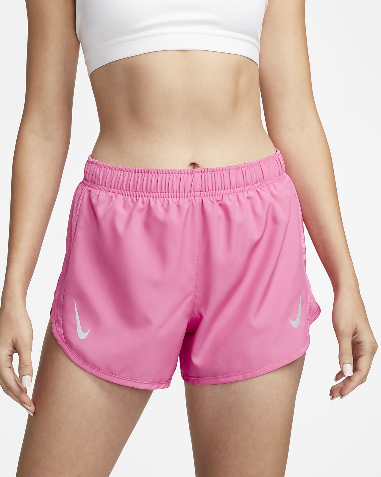 Nike Girls Dri FIT Printed Tempo Running Shorts (Pink(327358-A8F