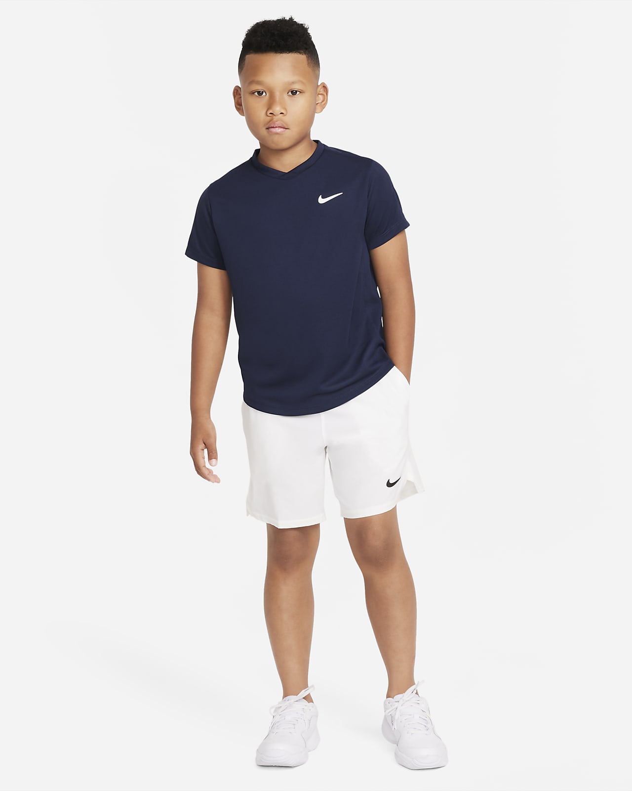 NikeCourt Dri FIT Victory Older Kids' (Boys') Short Sleeve Tennis Top
