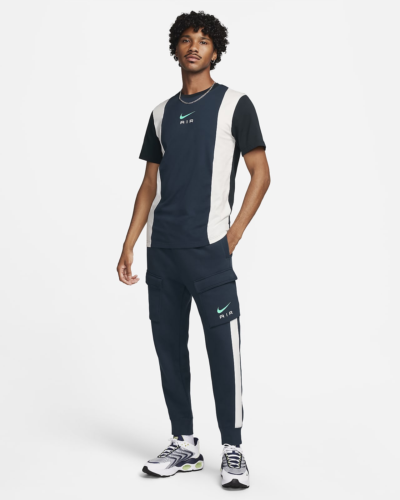 Nike Sportswear Unlined Utility Tan Cargo Pants Men's Large LG Khaki  DN4360-224