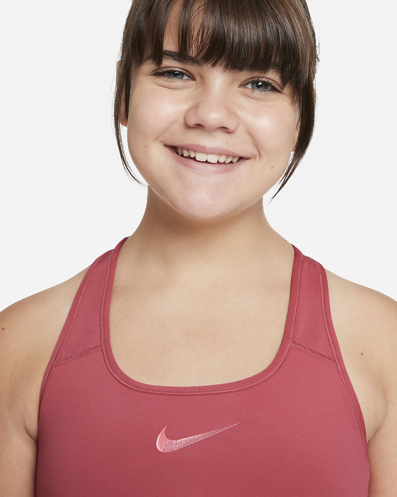 Nike Swoosh Older Kids' (Girls') Reversible Sports Bra. Nike PH