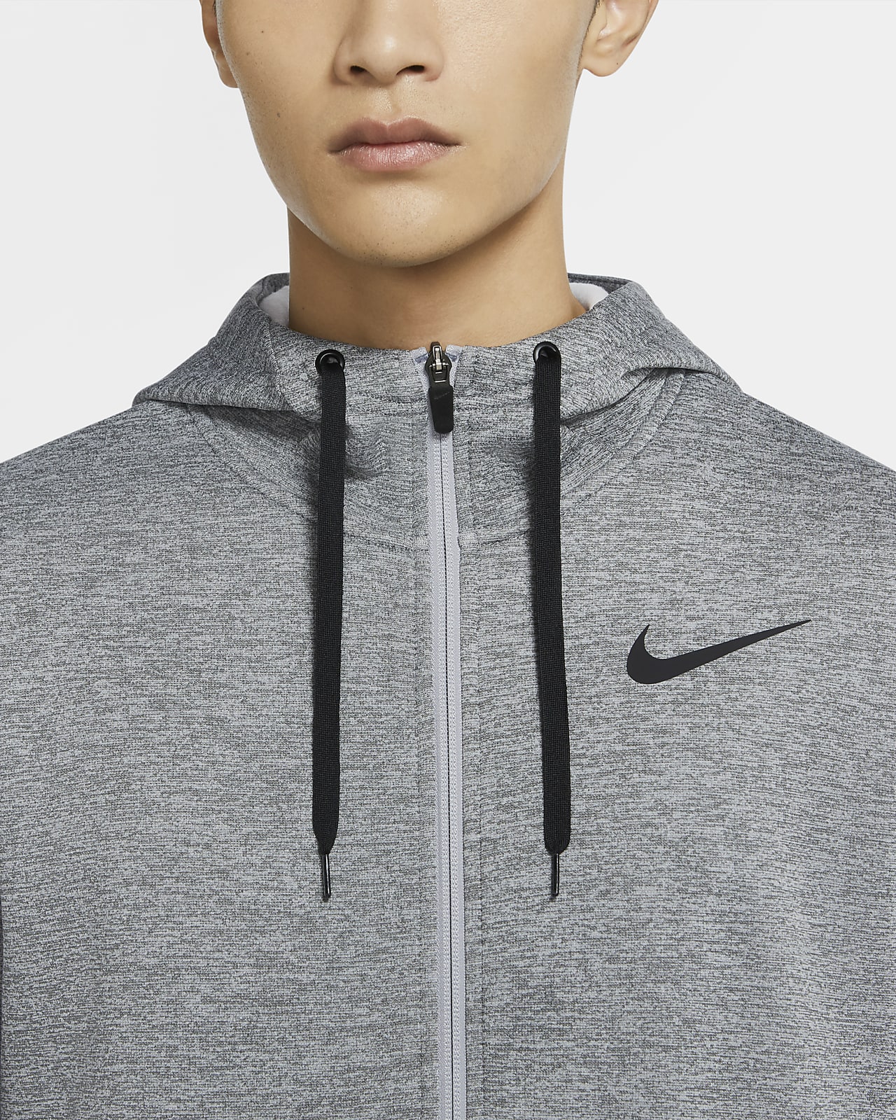 nike training hybrid full zip hoodie