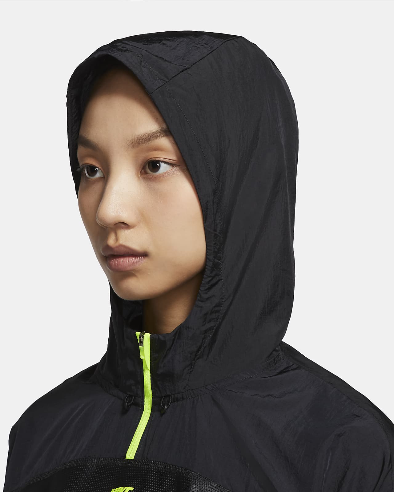 women's hooded running jacket nike air