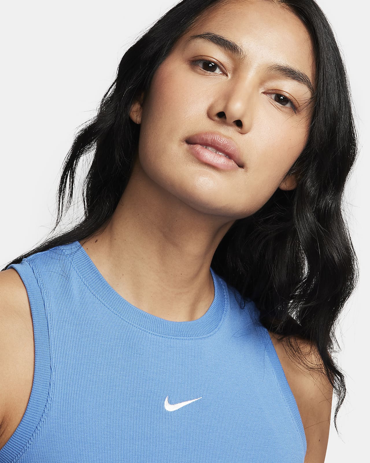 Nike Womens Crochet Tank Top - Blue