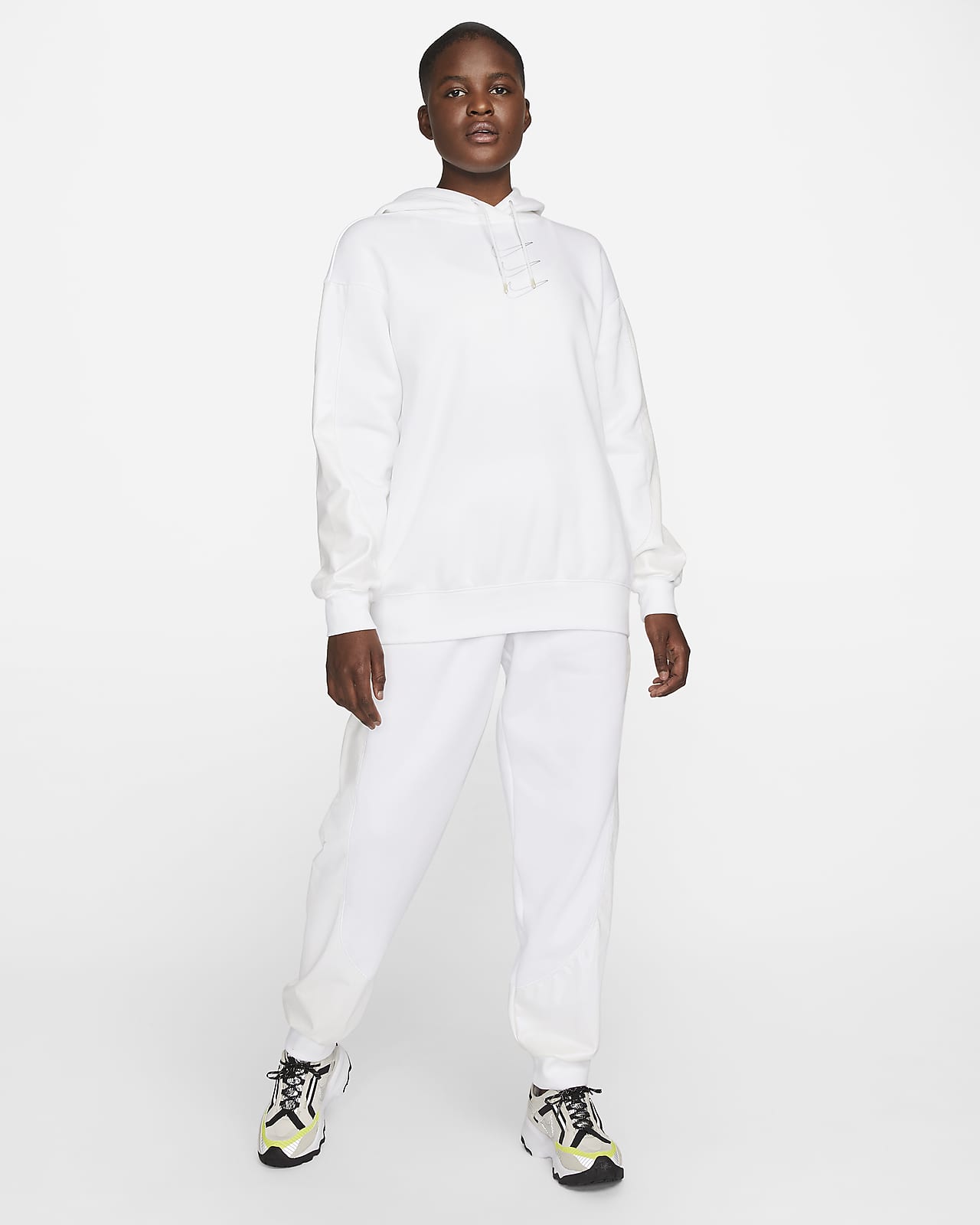 Felpa oversize in fleece con cappuccio e grafica Nike Sportswear - Donna.  Nike IT