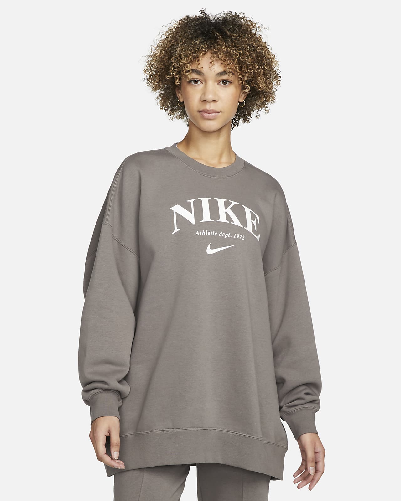Sweat-shirt oversize en tissu Fleece 