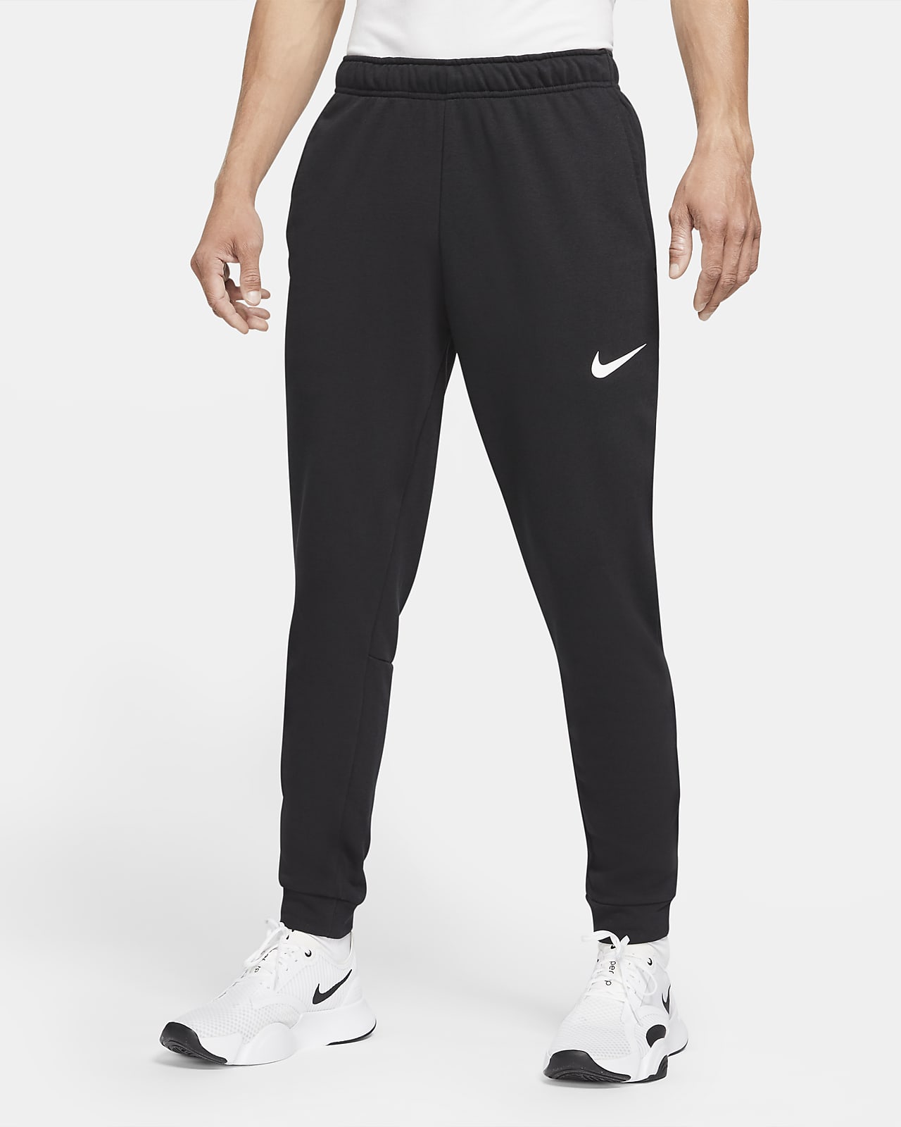 Pánské flísové fitness kalhoty Nike Dry Dri-FIT se zúženými nohavicemi