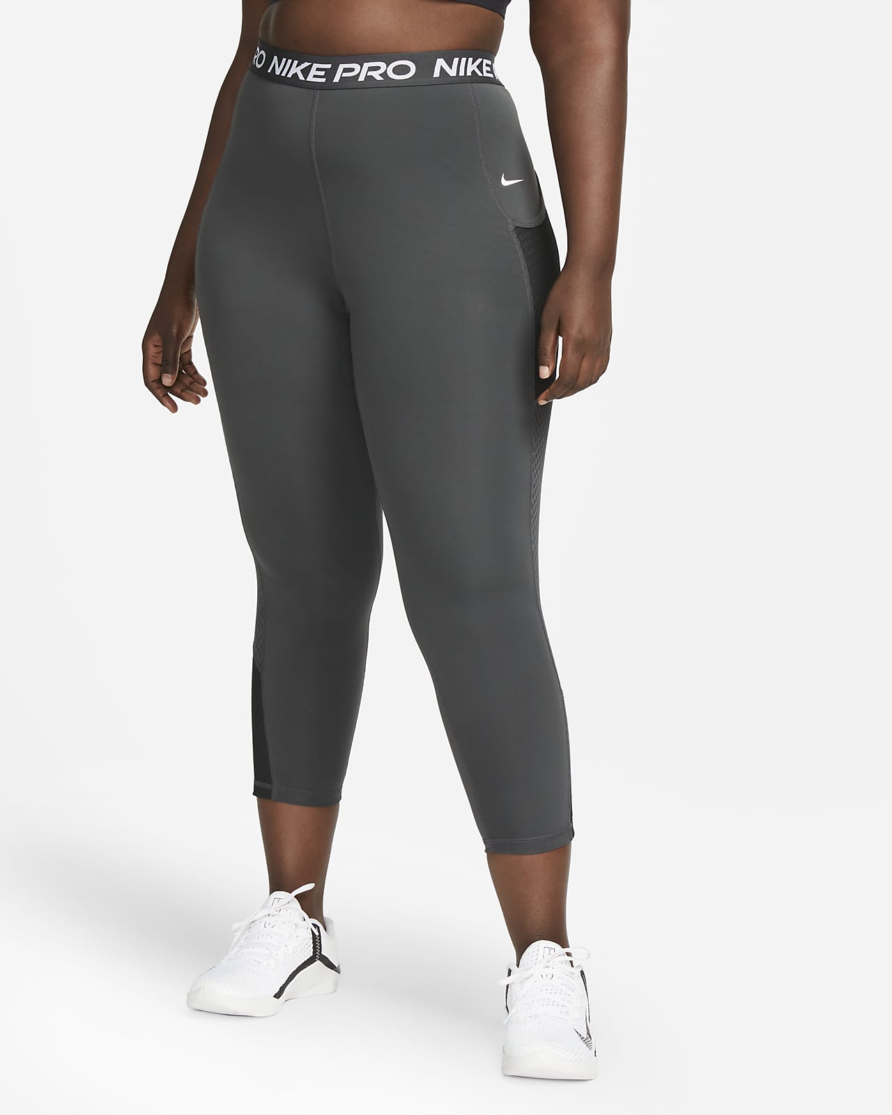 Bedenk Trend kader Nike Pro Women's High-Waisted 7/8 Leggings with Pockets (Plus Size). Nike .com