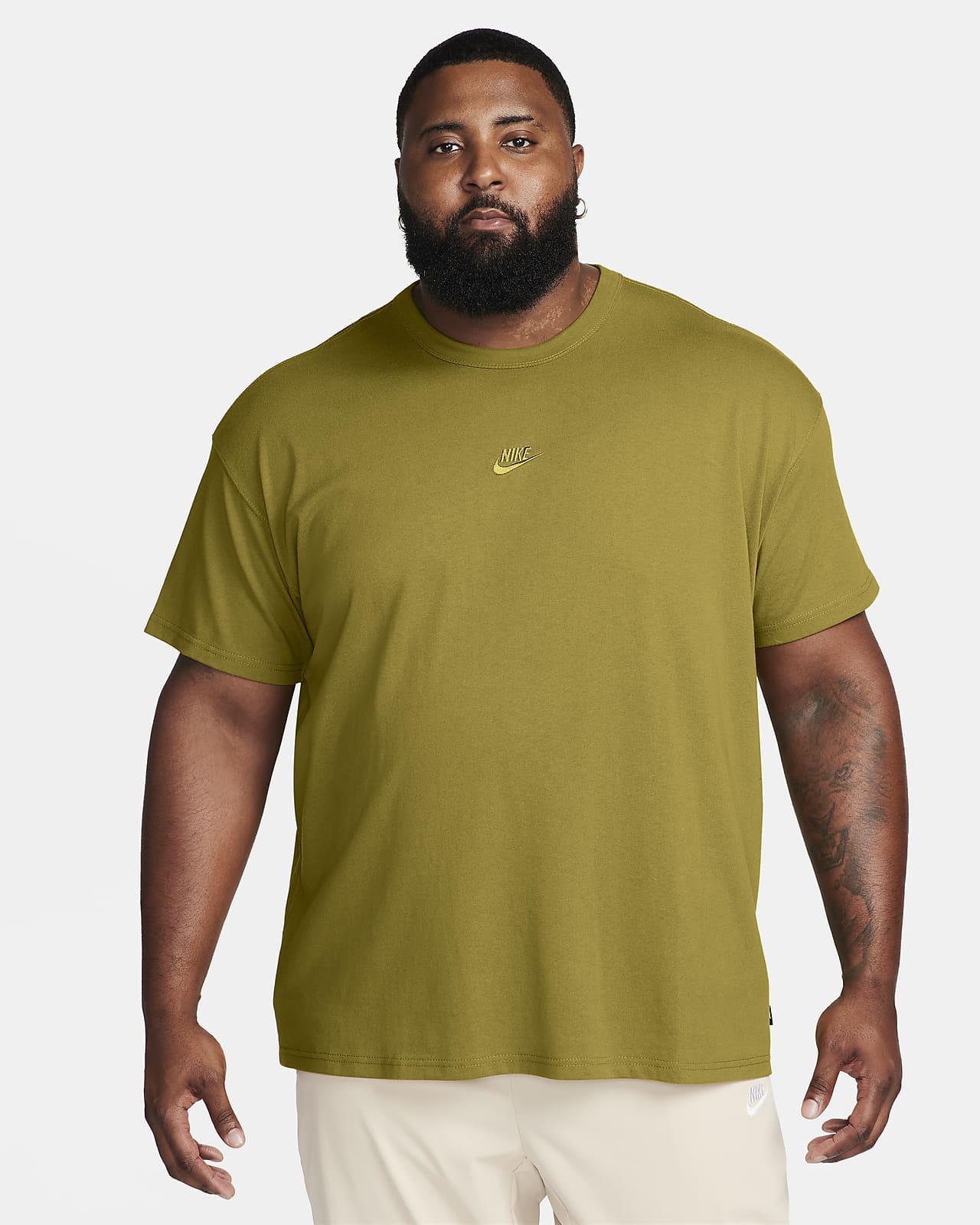 Tee shirt cheap nike jaune homme