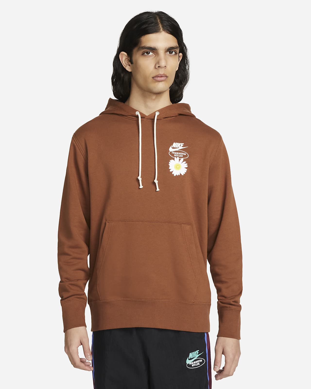 nike men's french terry hoodie