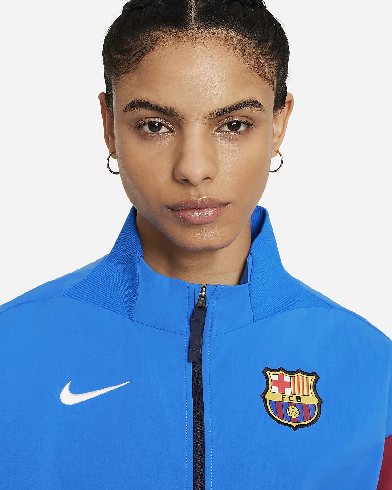 F.C. Barcelona Women's Football Jacket. Nike AE
