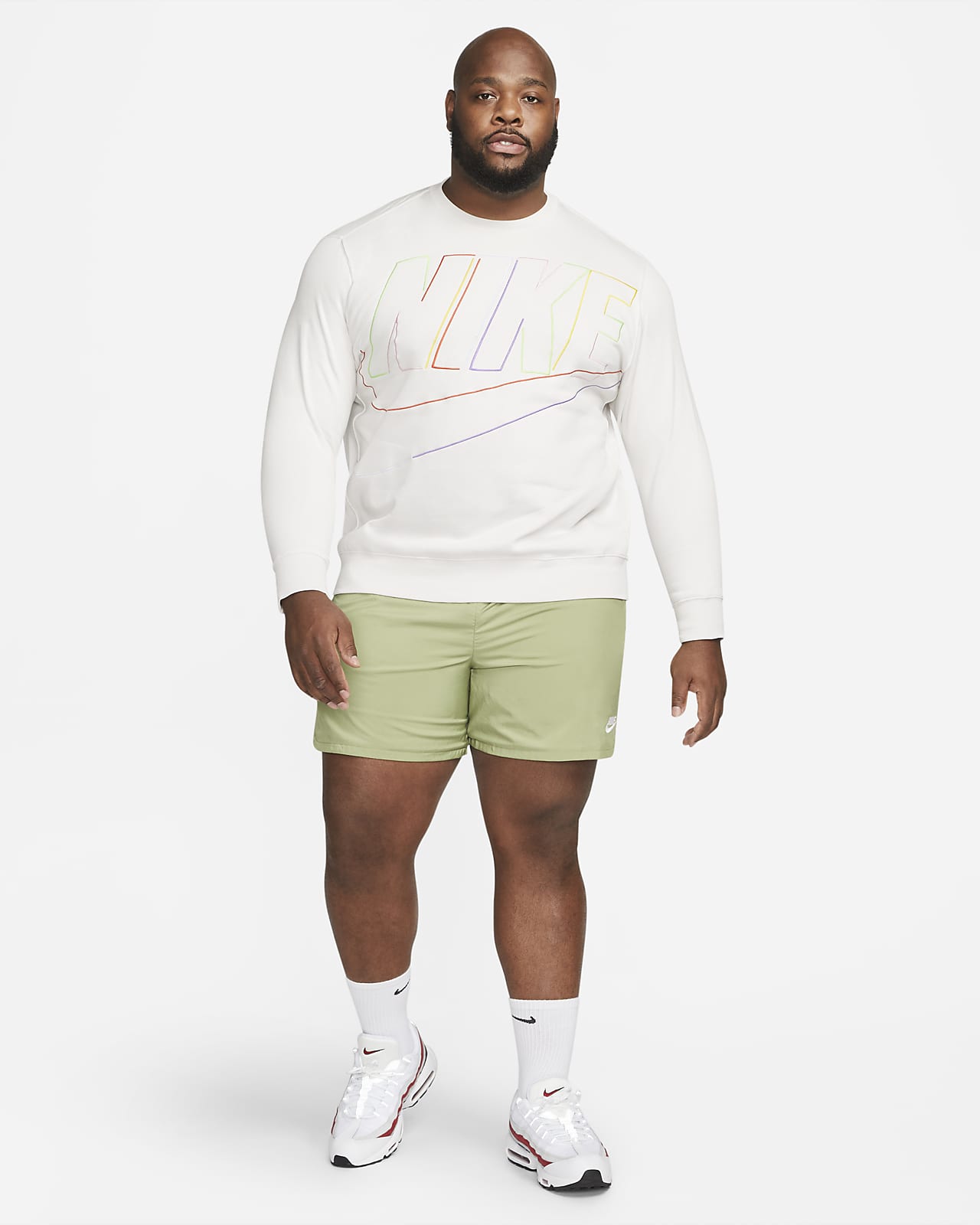 Nike Dri-Fit Long Sleeve Pullover Hoodie Multicolor Heather Swoosh Logo  Women L