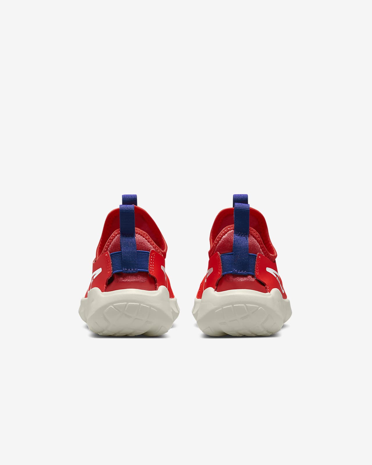 nike flex runner red white and blue