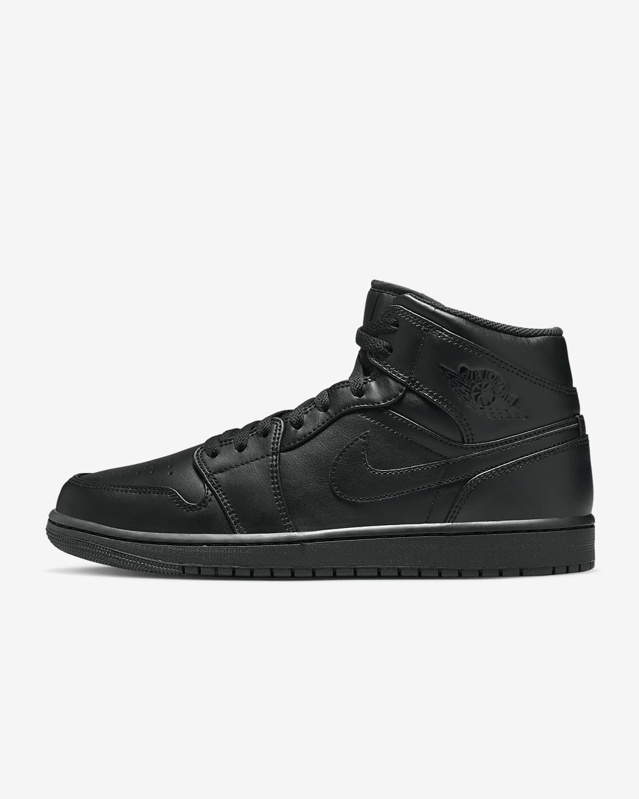 Air Jordan 1 jordan 1 black mid Mid Shoes. Nike LU