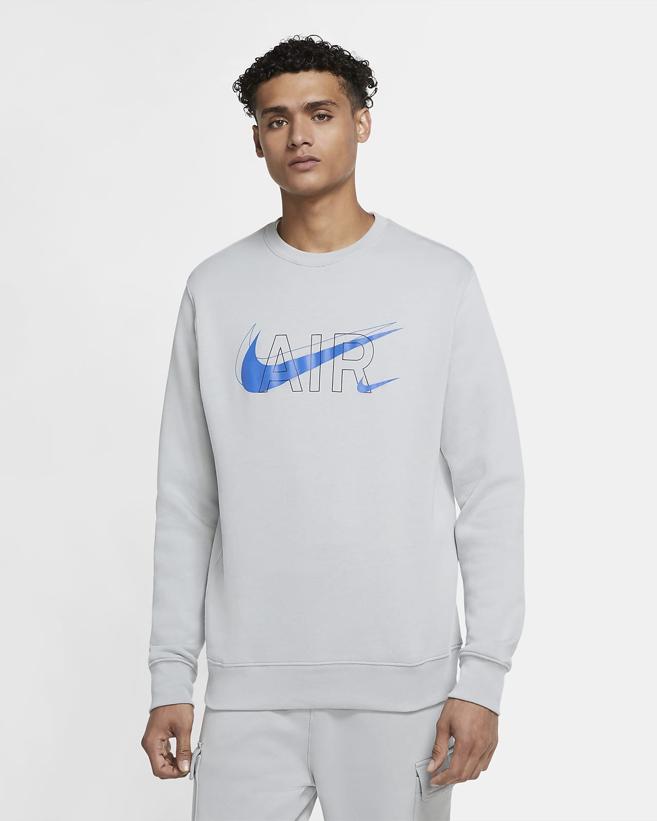 nike sportswear men's fleece crew