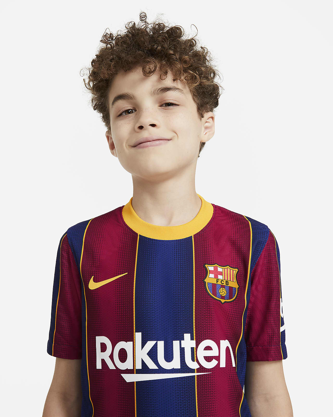 Camiseta De Futbol Para Ninos Talla Grande Vapor Match De Local Del Fc Barcelona 2020 21 Nike Cl