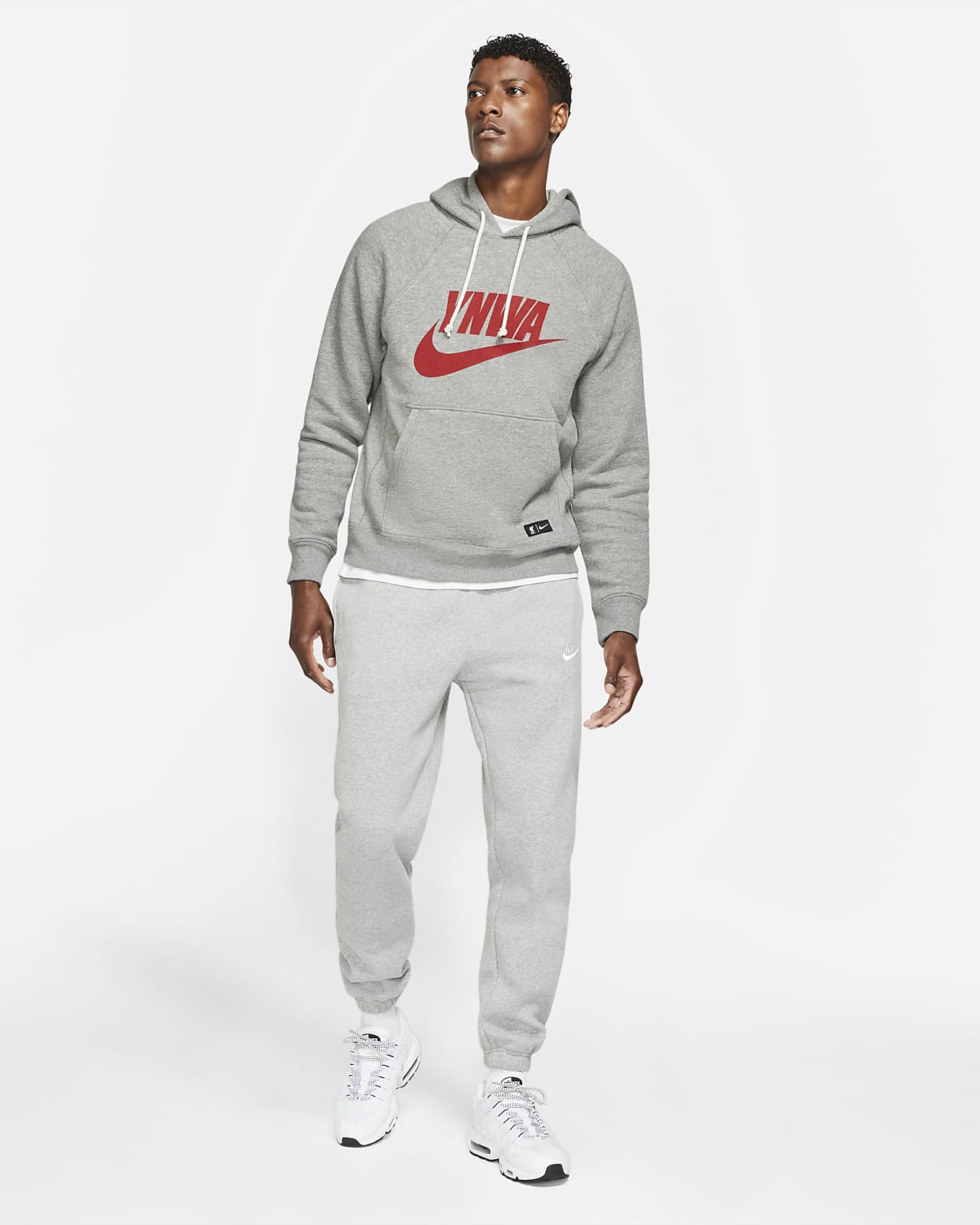 nike grey pullover hoodie