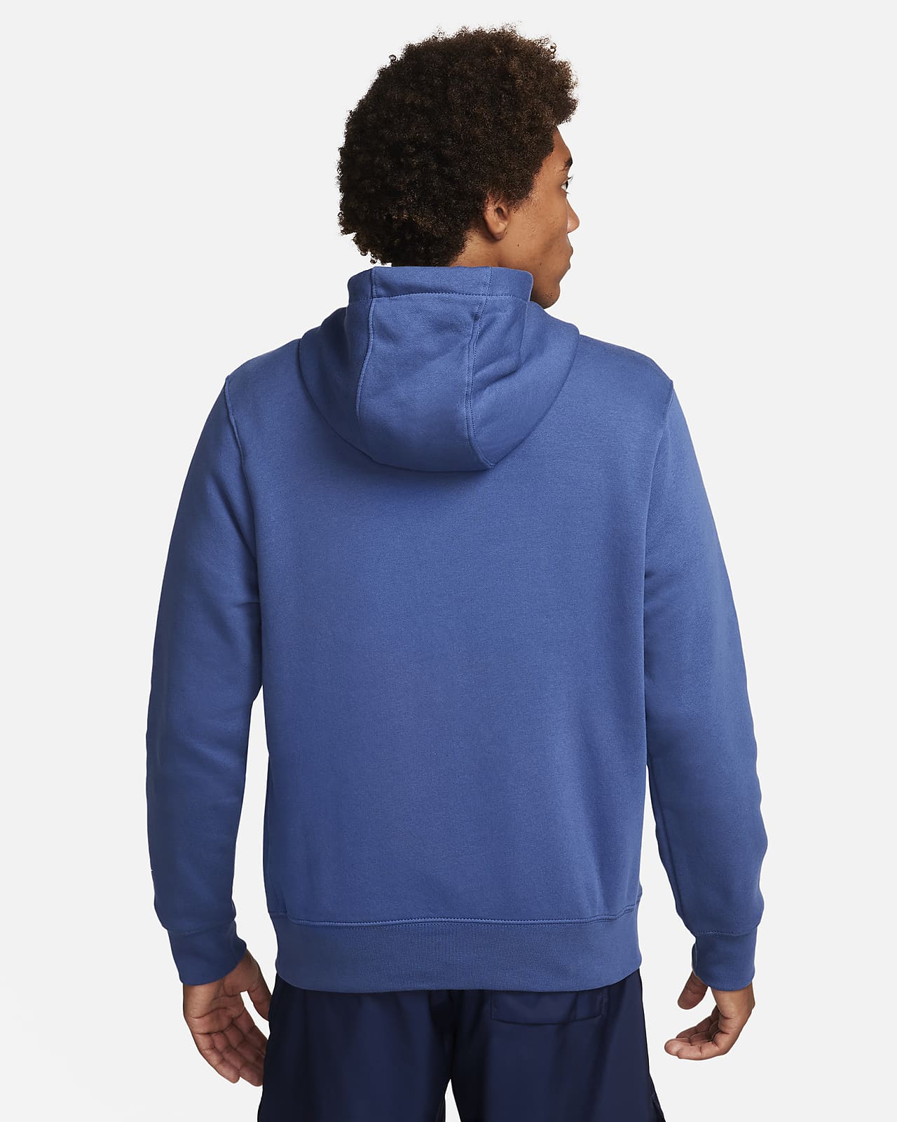 Nike Club fleece hoodie in blue