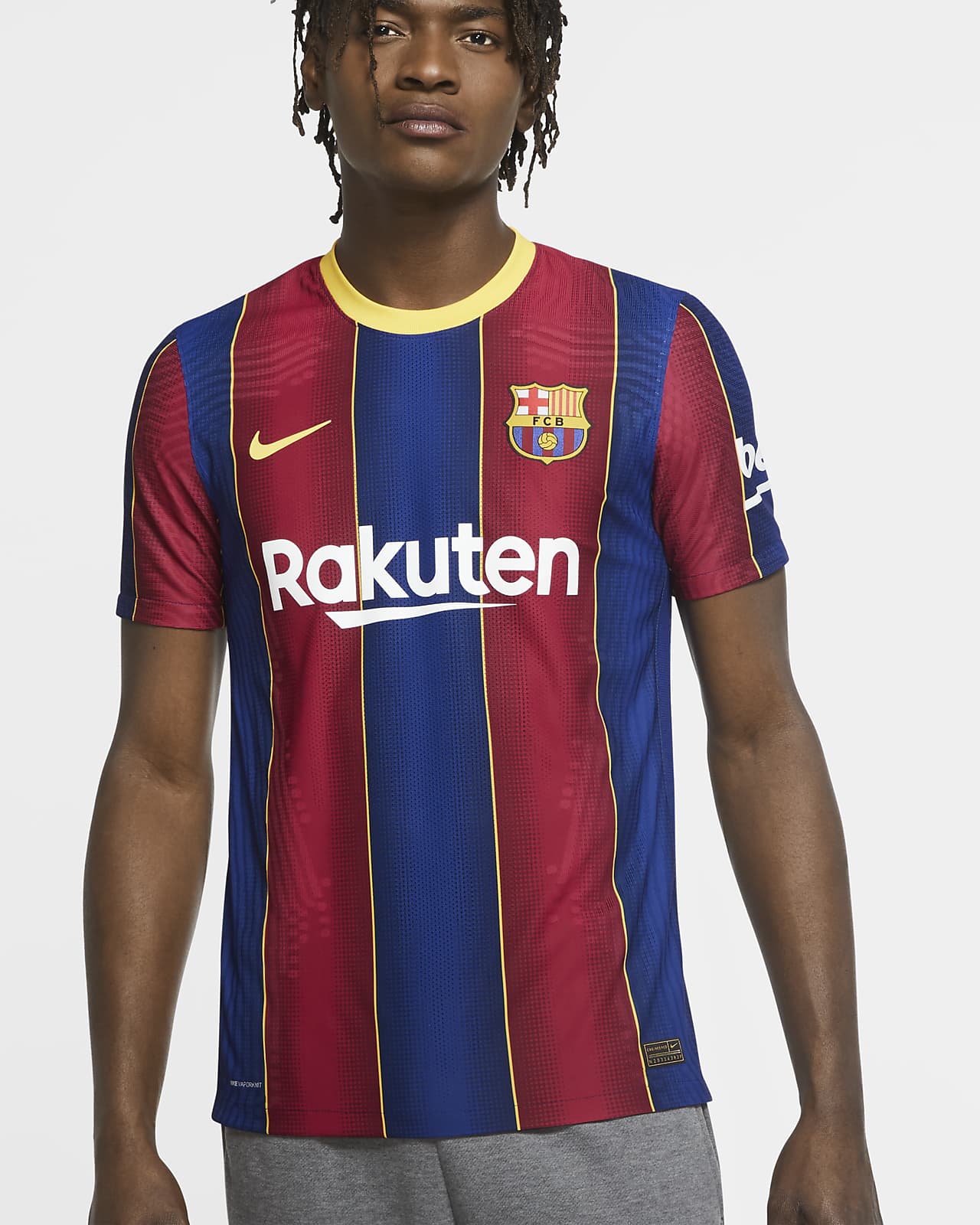 Camiseta de fútbol de local para hombre Vapor Match del FC Barcelona  2020/21. Nike.com